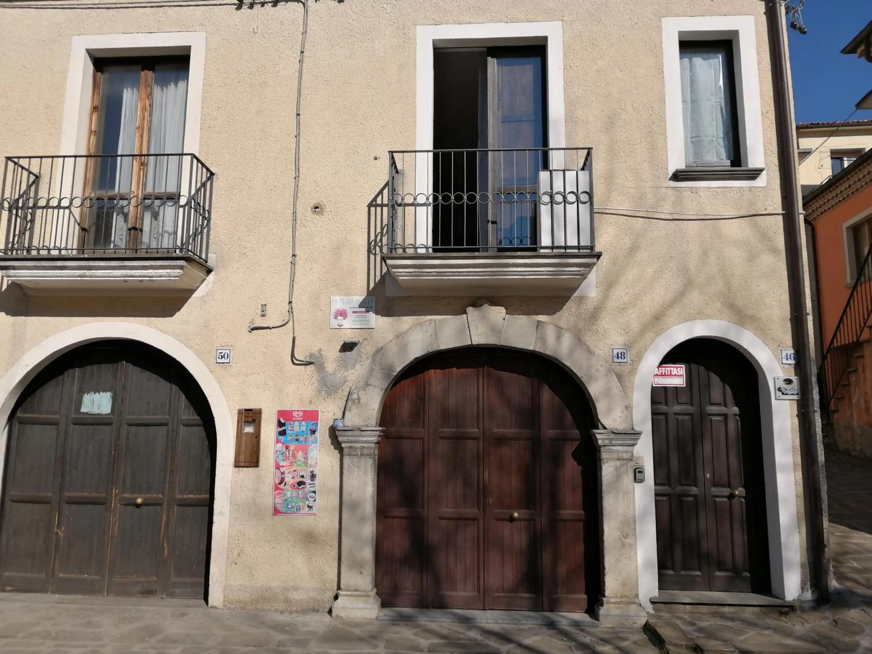 Facade/entrance in B&B Petra Castalda