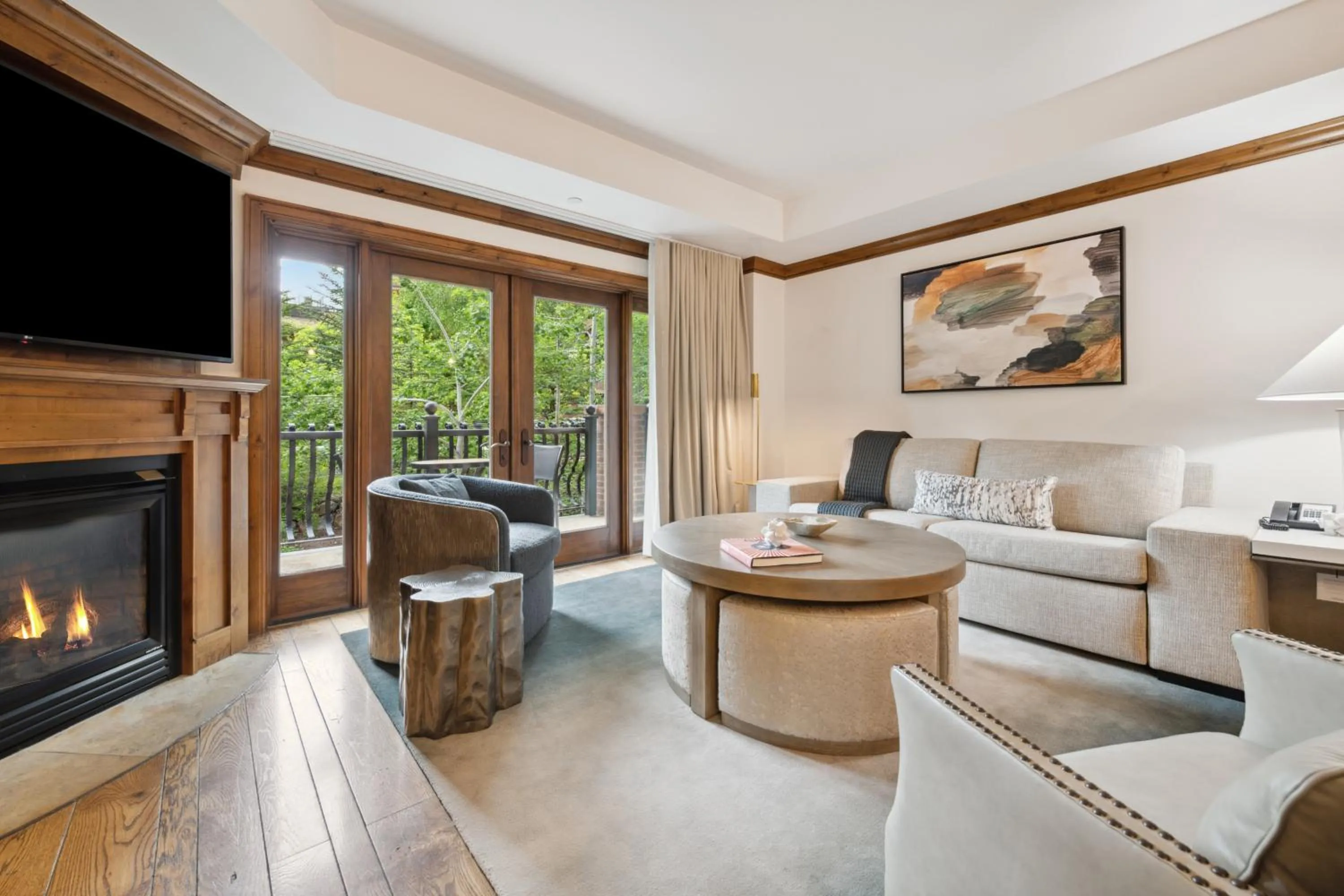 Living room in The Aspen Mountain Residences