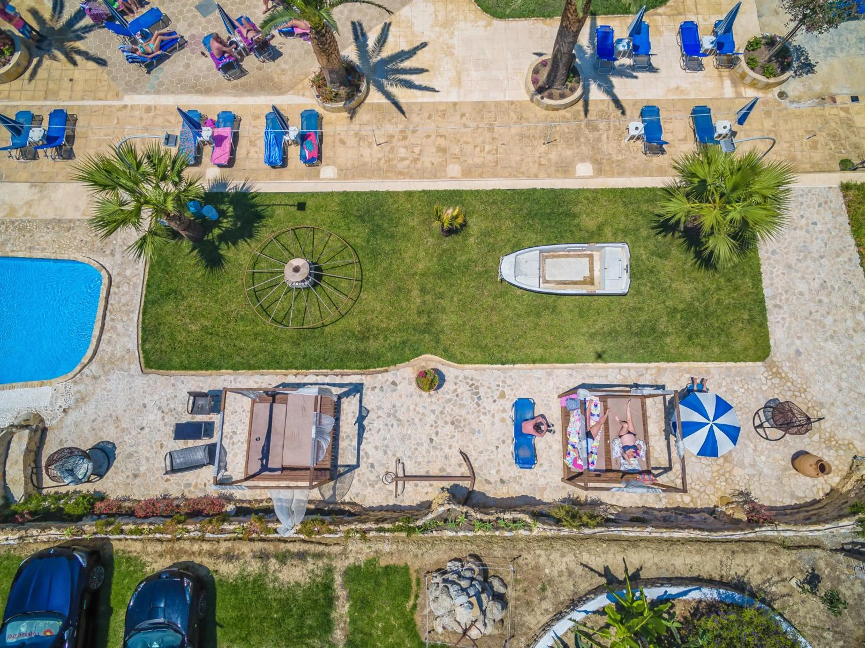 Bird's eye view in Antonis apartments