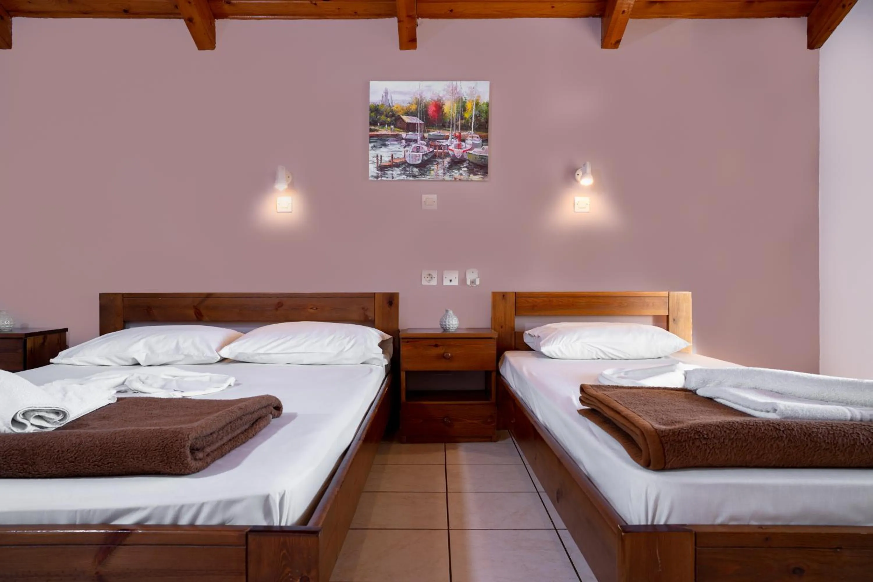 Bedroom, Bed in Antonis apartments