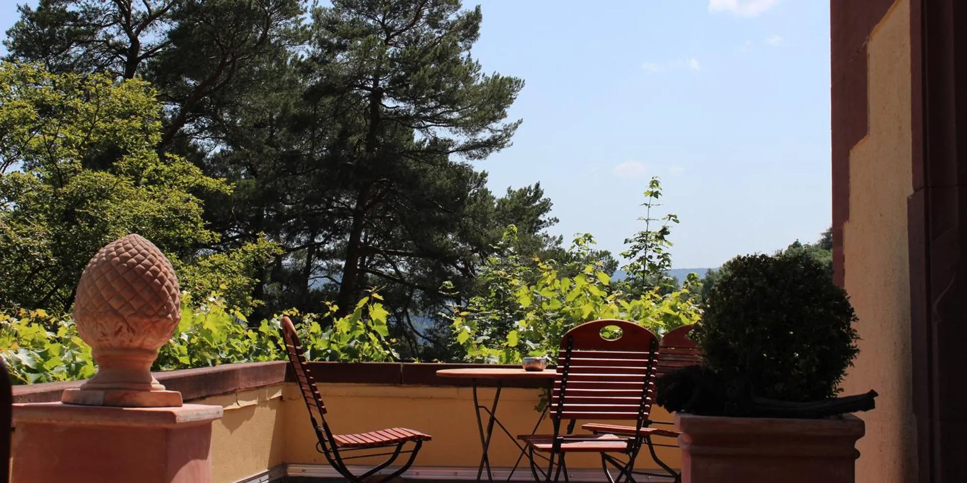 Balcony/Terrace in Michel Hotel Franziskushöhe Lohr am Main