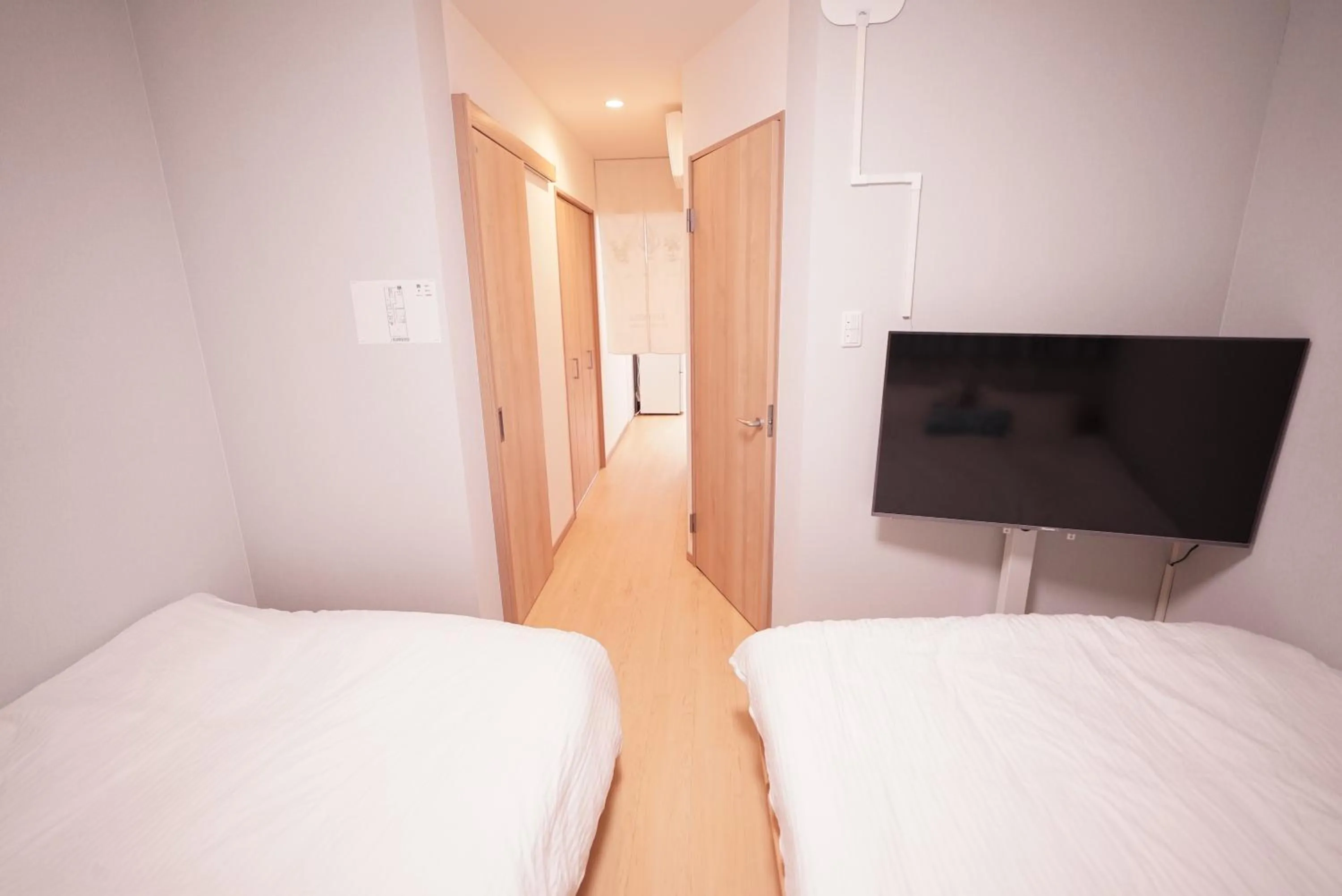 Bedroom, Bed in 暁 Twilight Osaka Inn