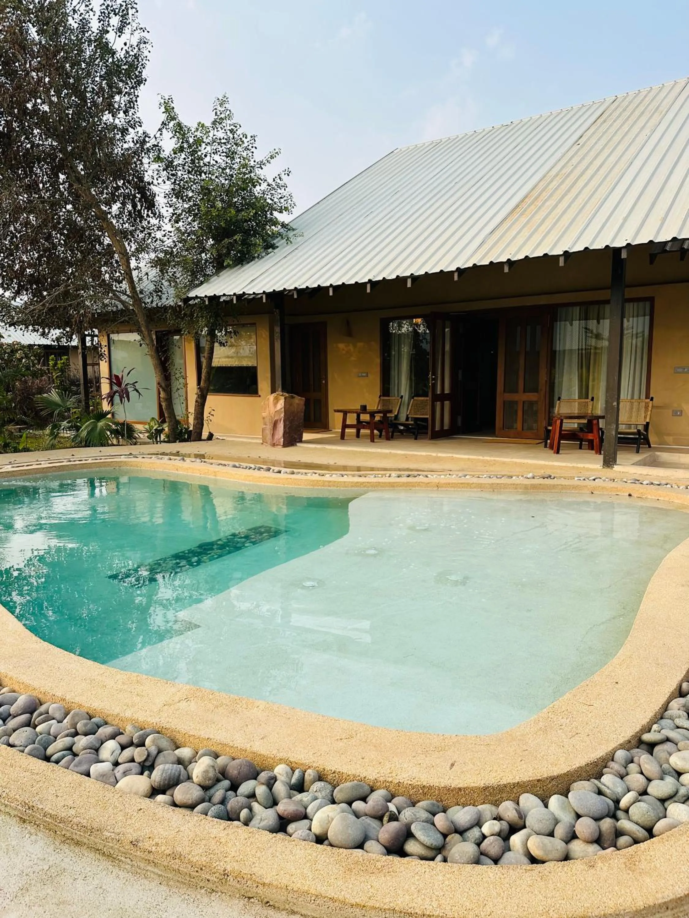 Pool view in Shambhala