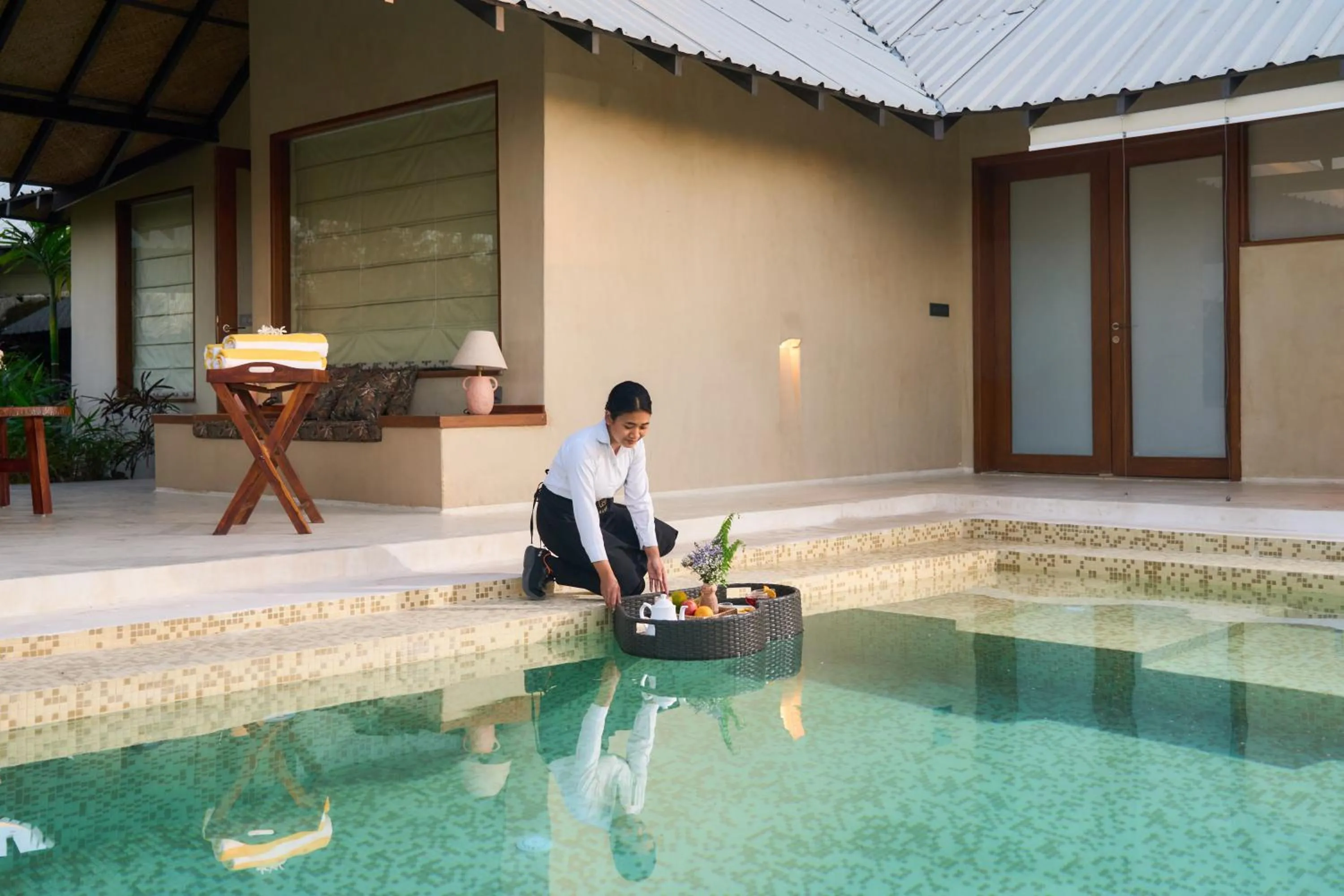 Swimming pool in Shambhala