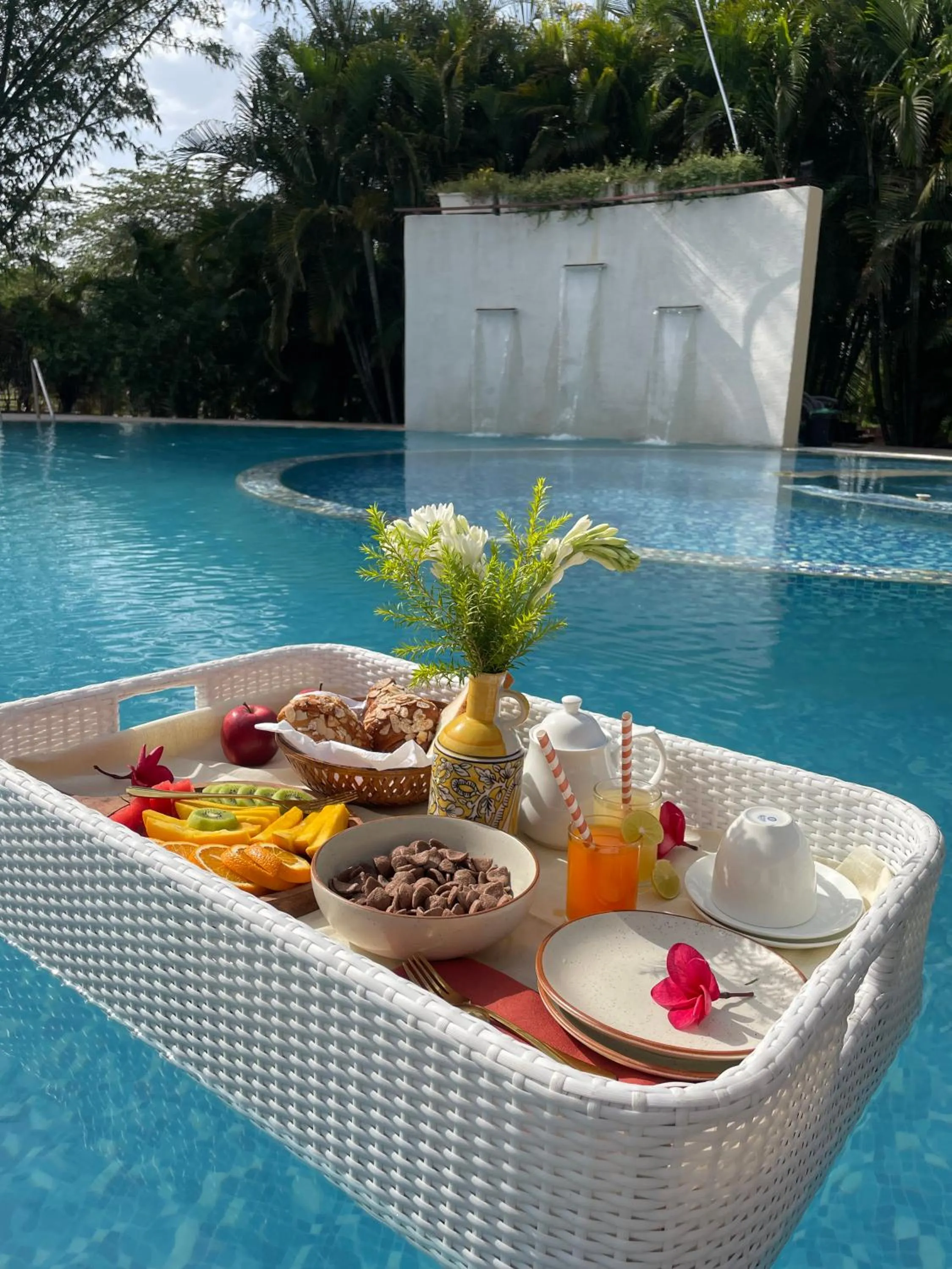 Swimming pool in Shambhala