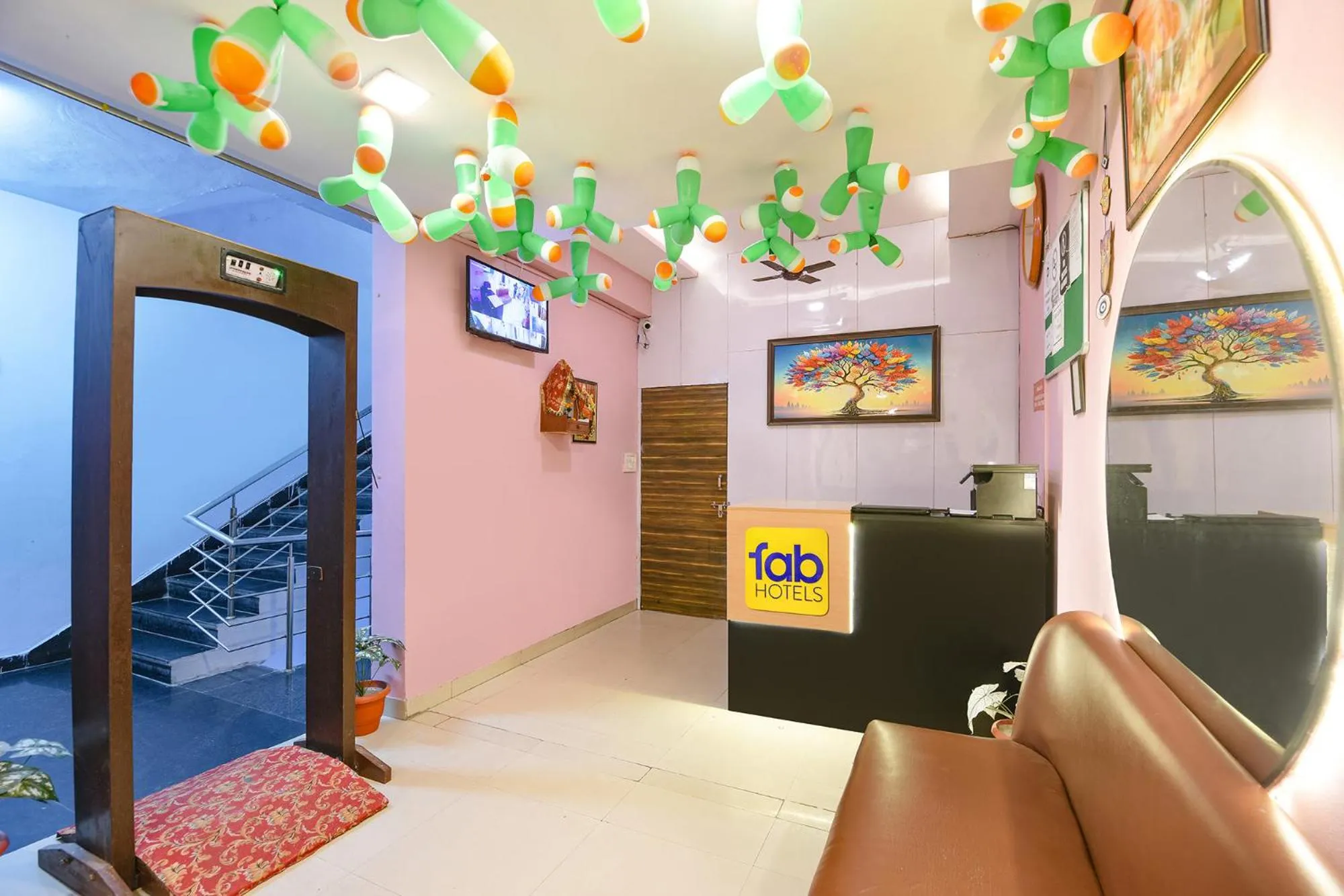 Lobby or reception in FabHotel Blue Stone