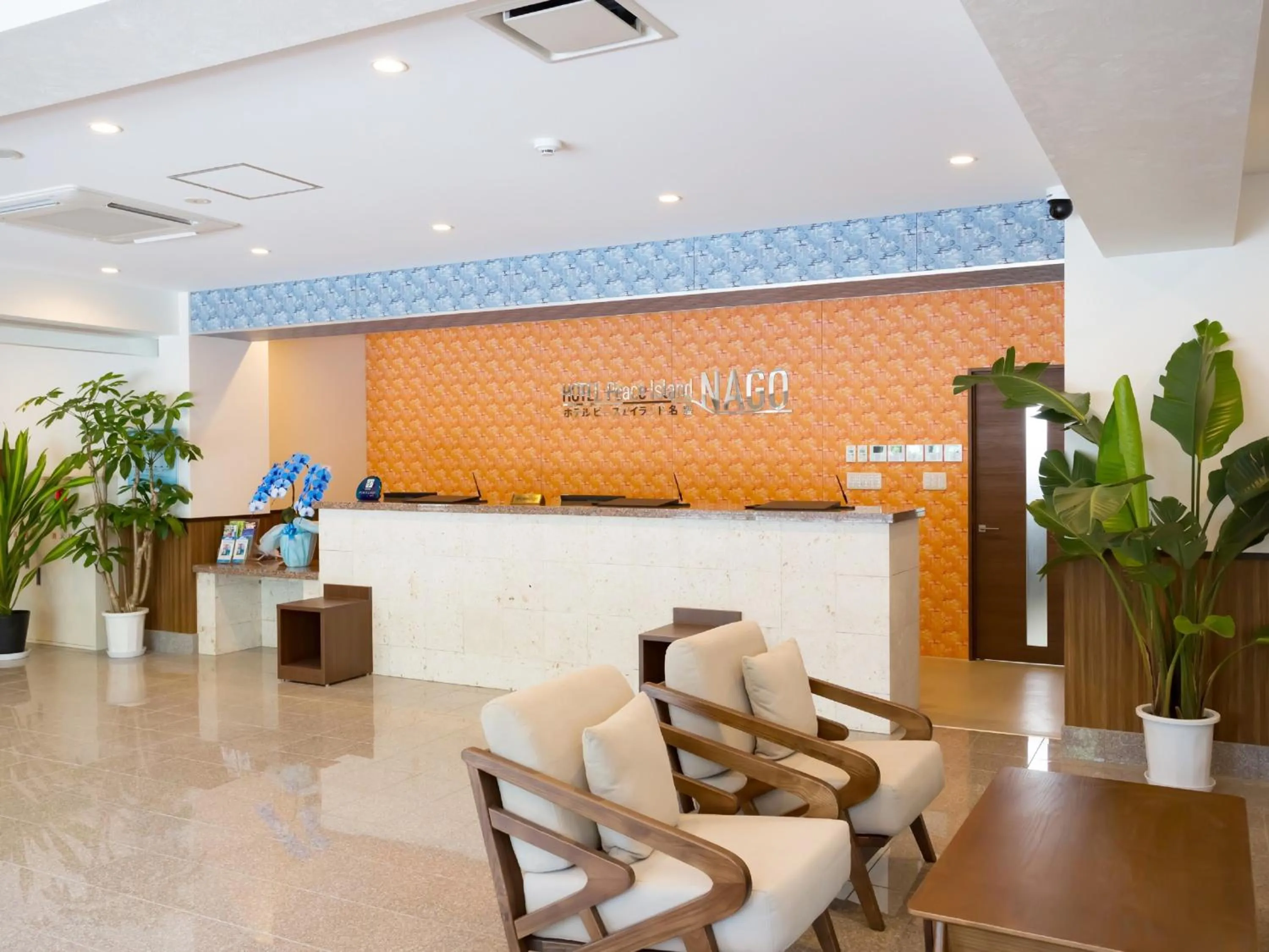Lobby or reception in Hotel Peace Island Nago