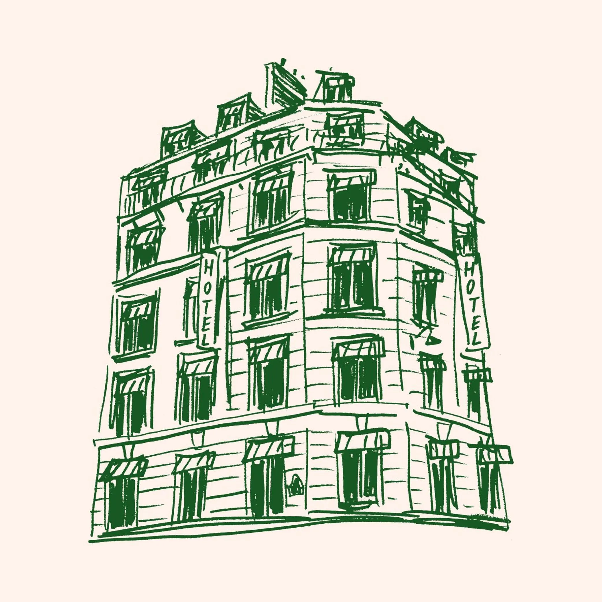 Property building in Hôtel Les Deux Gares & Spa