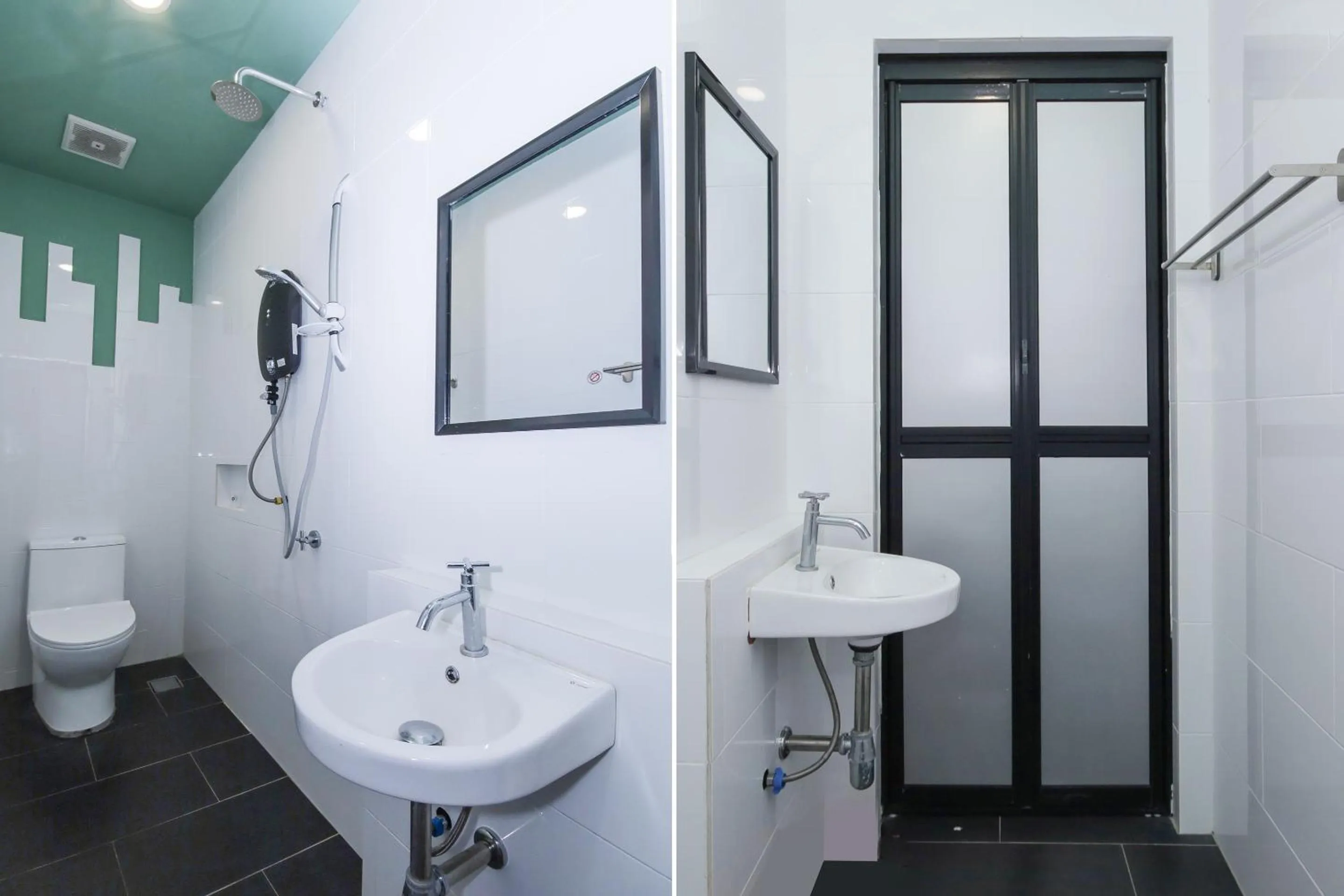 Bathroom in OYO 90399 Green Home Hotel syariah