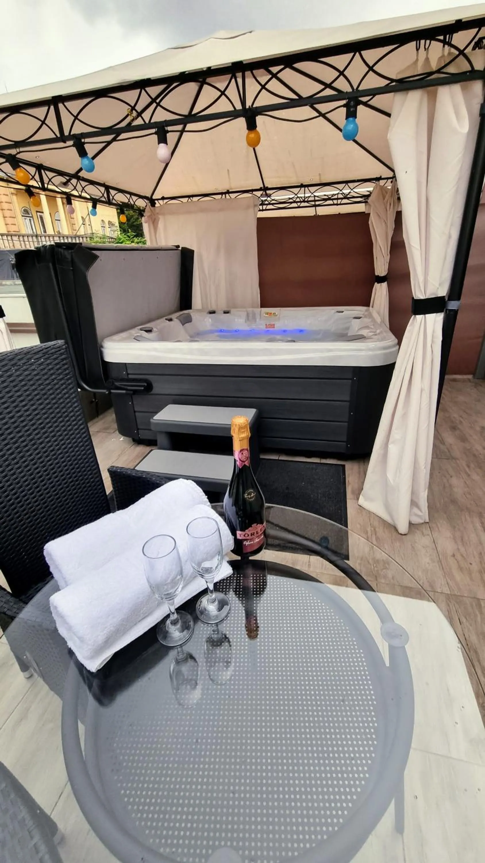 Hot Tub in Boutique Hotel & Event Center