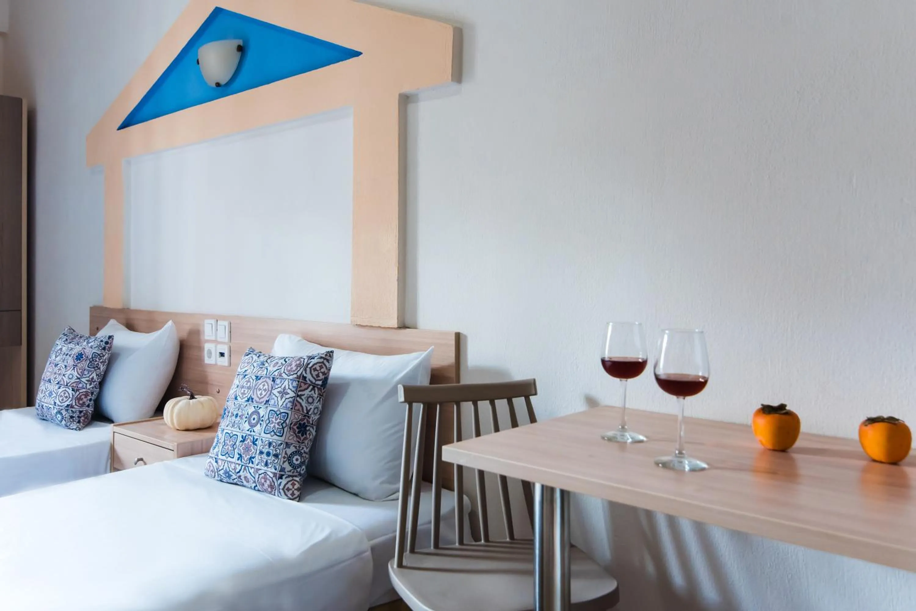 Seating area, Bed in Ilios Malia Hotel Resort