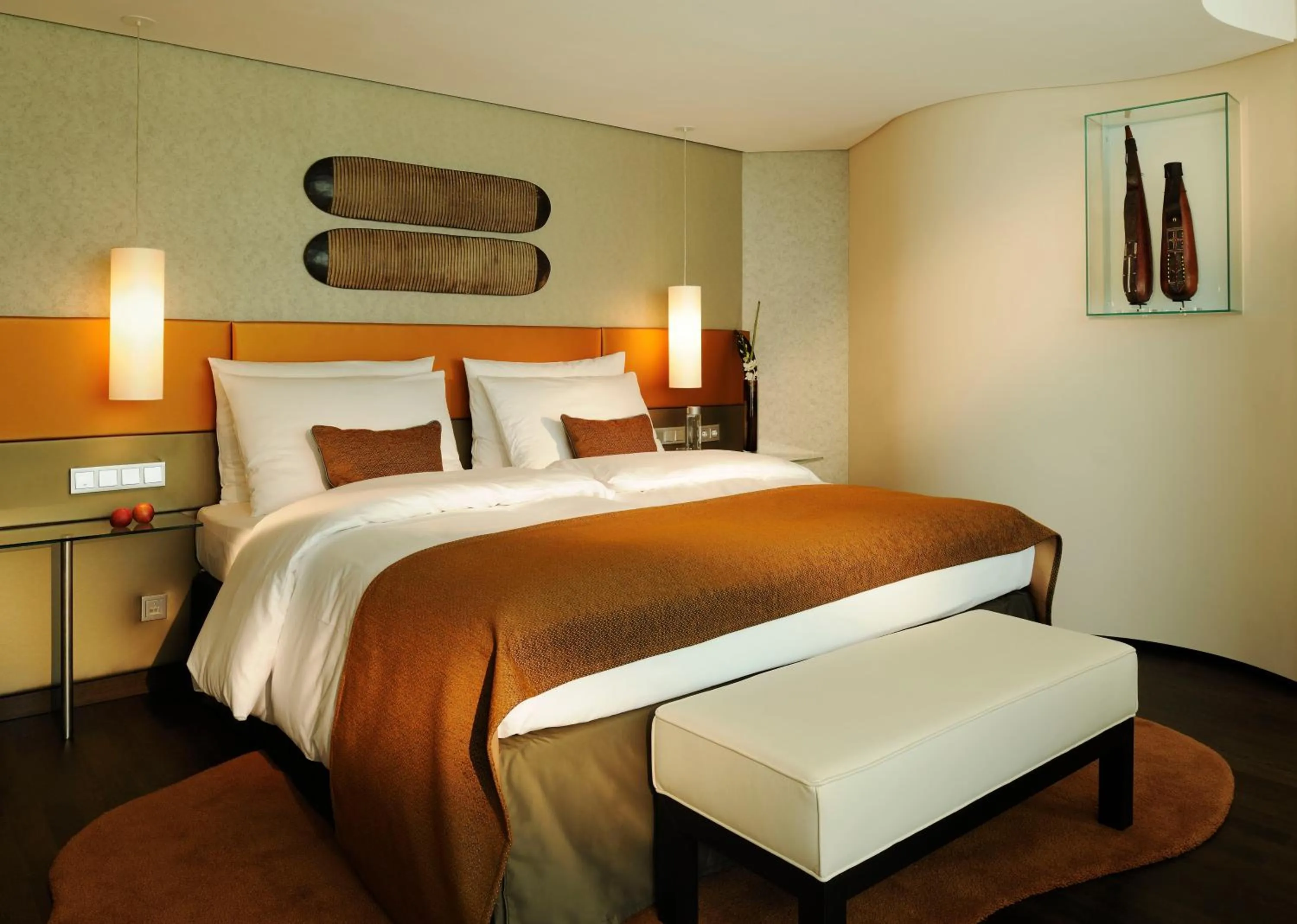 Bed in Hotel Kö59 Düsseldorf - Member of Hommage Luxury Hotels Collection