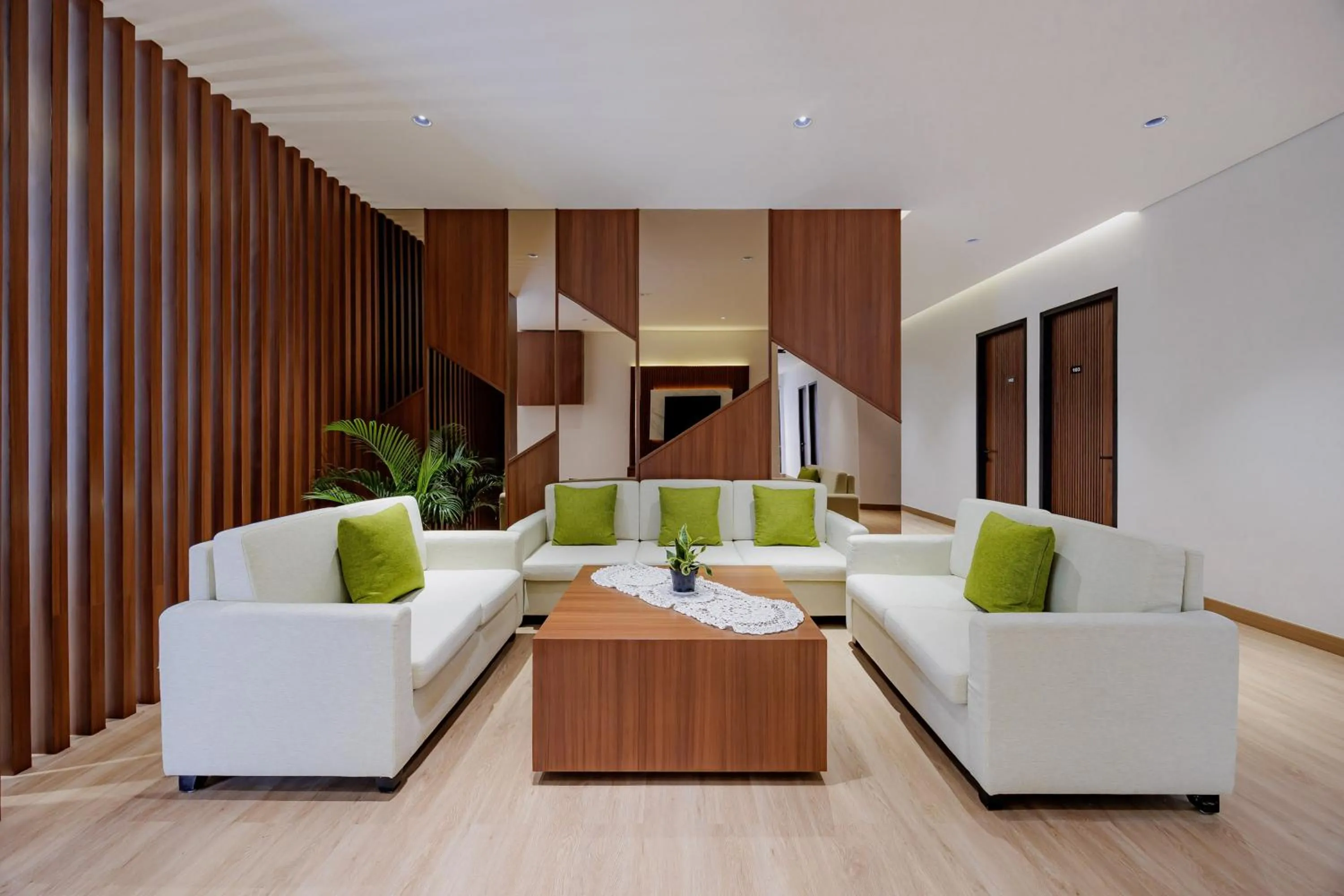 Seating area in Urbanview Hotel Yampi TB Simatupang
