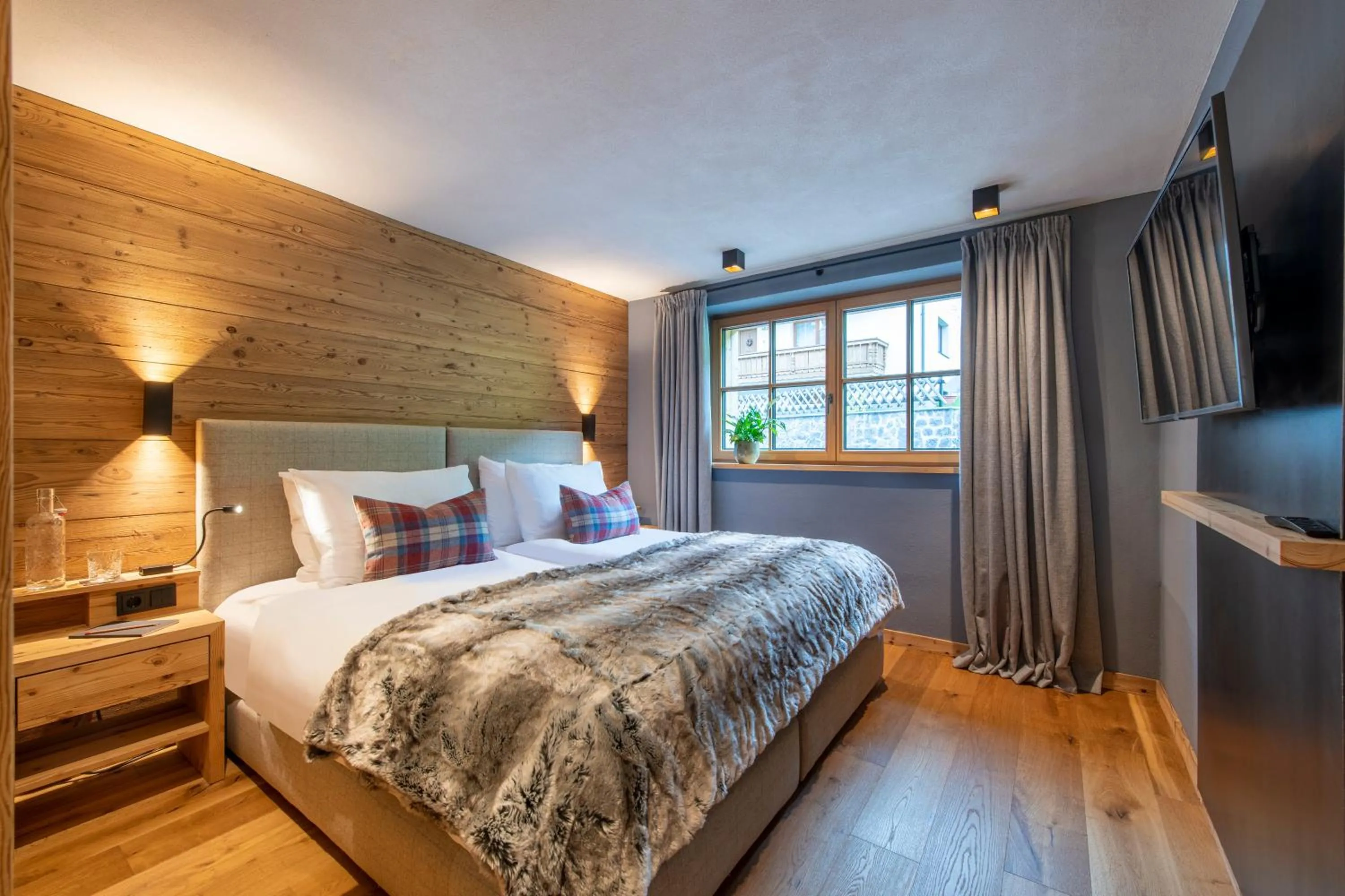 Bed in Brunnenhof Luxury Apartments