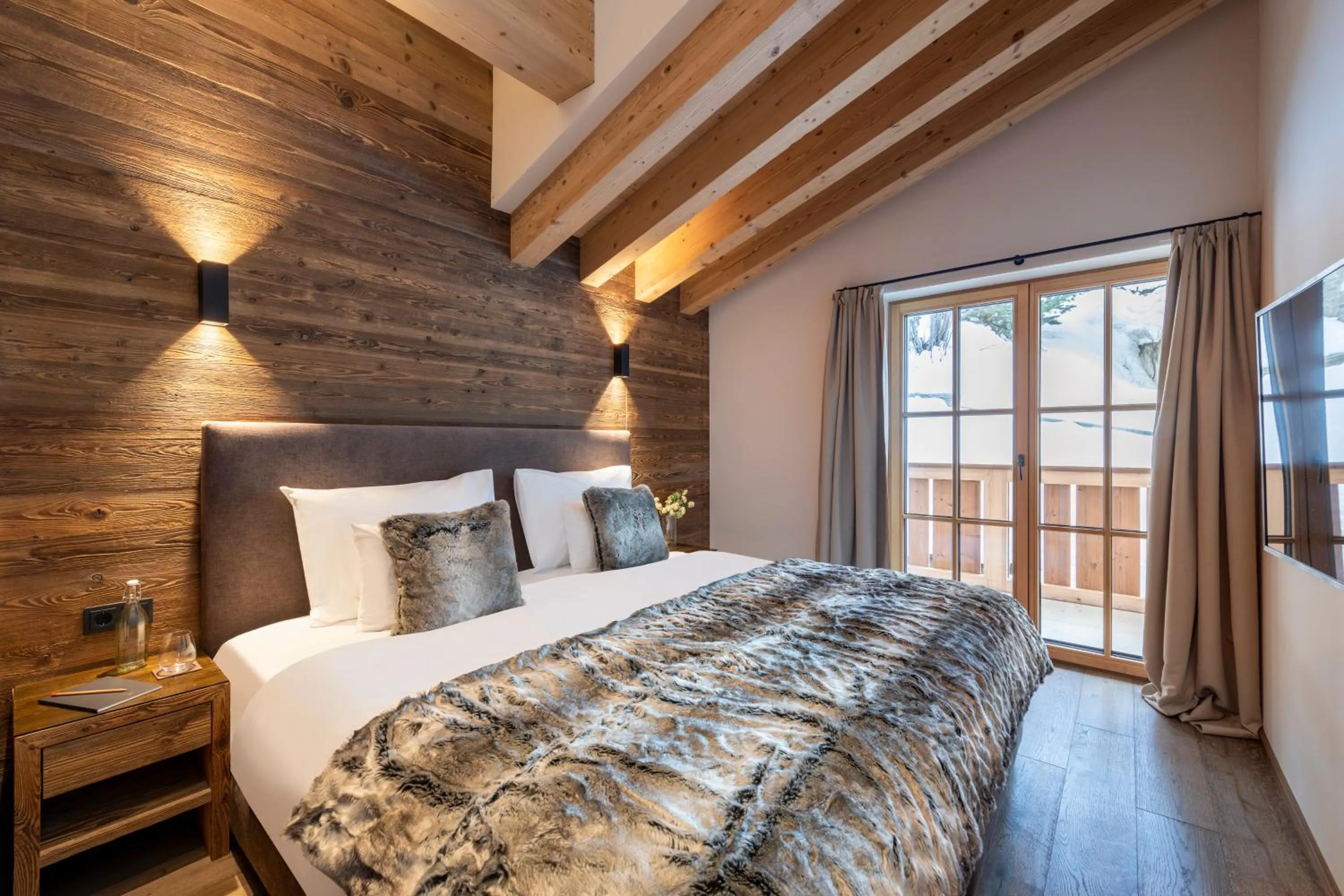 Bed in Brunnenhof Luxury Apartments