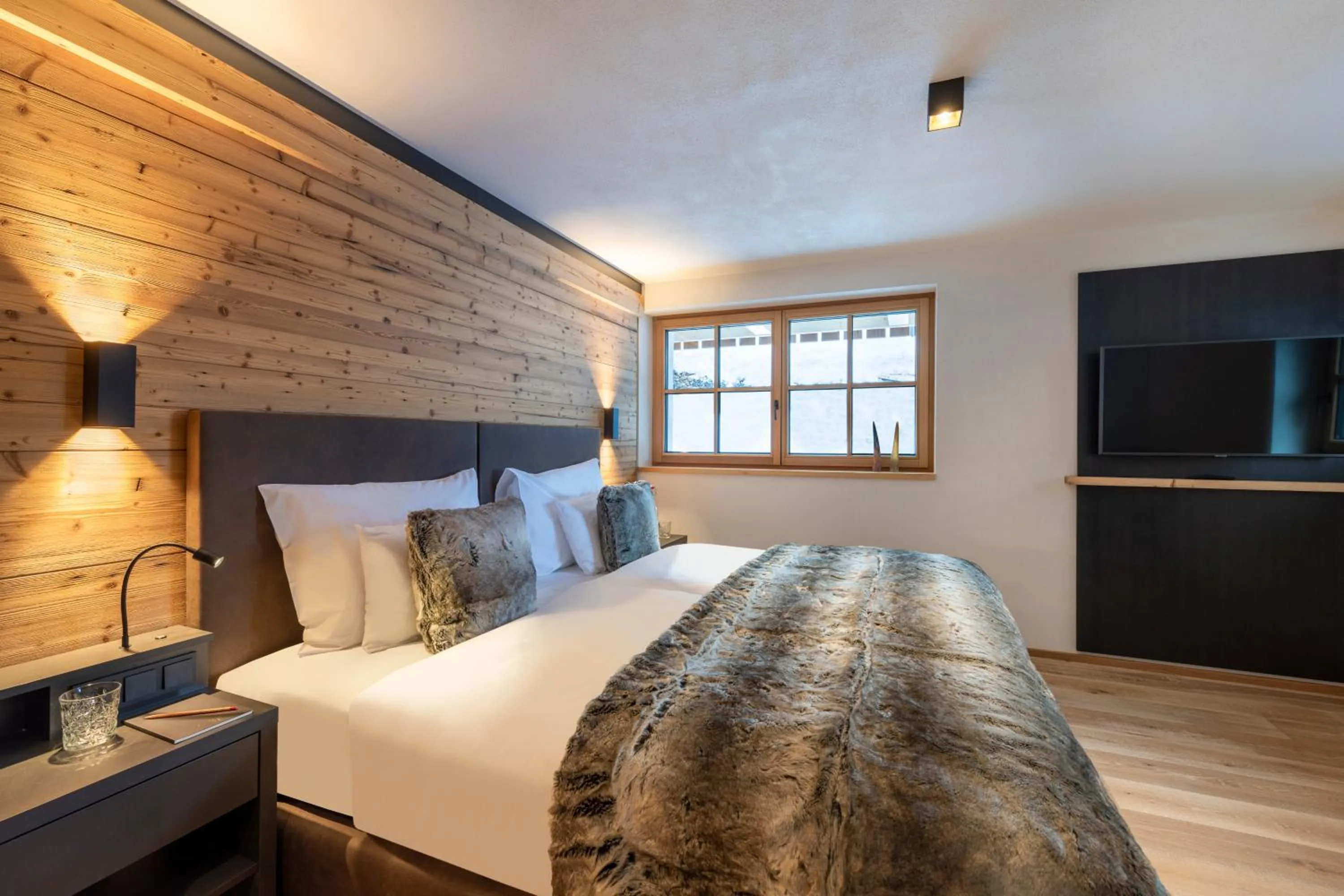 Bed in Brunnenhof Luxury Apartments