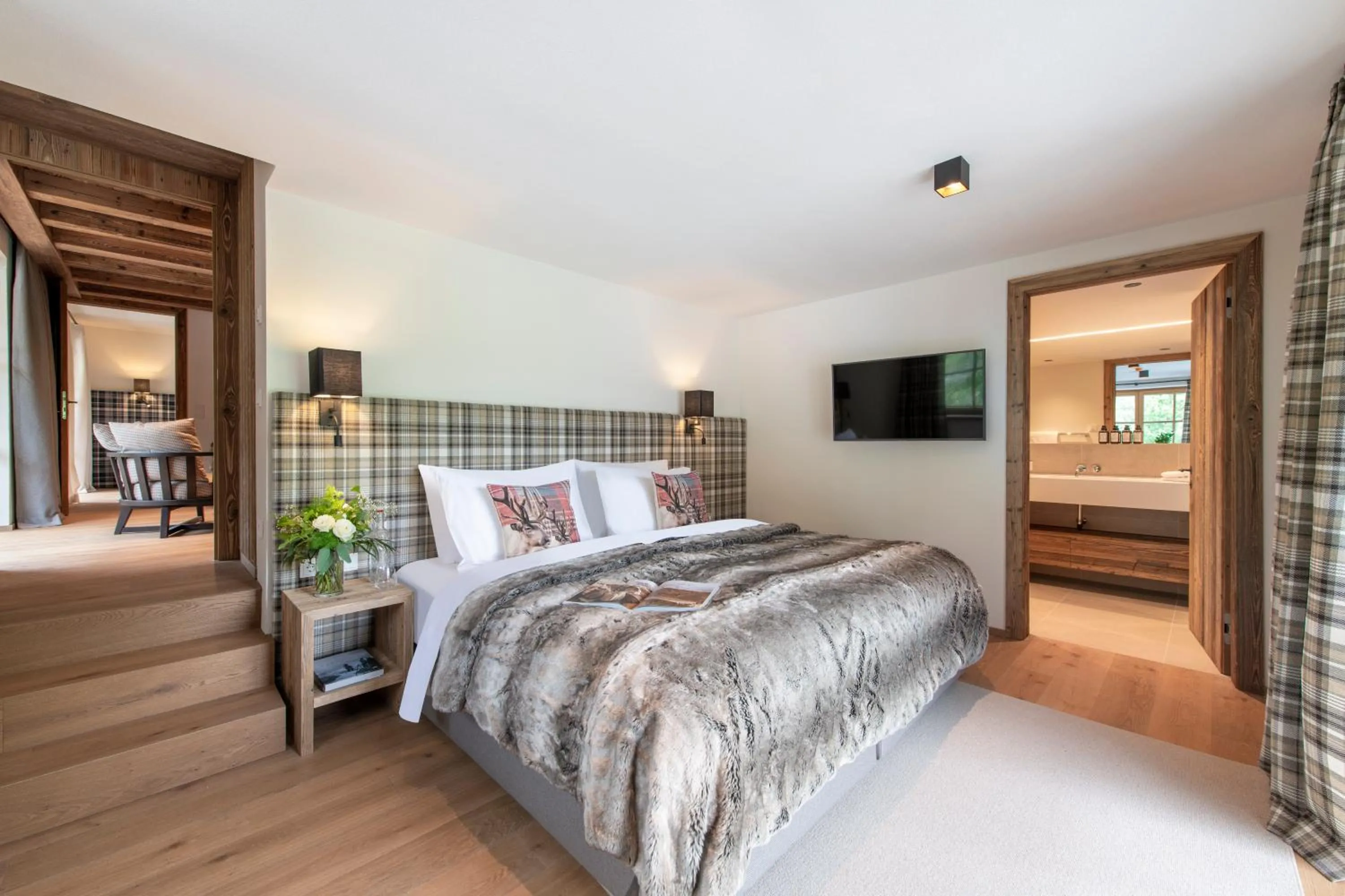 Bed in Brunnenhof Luxury Apartments