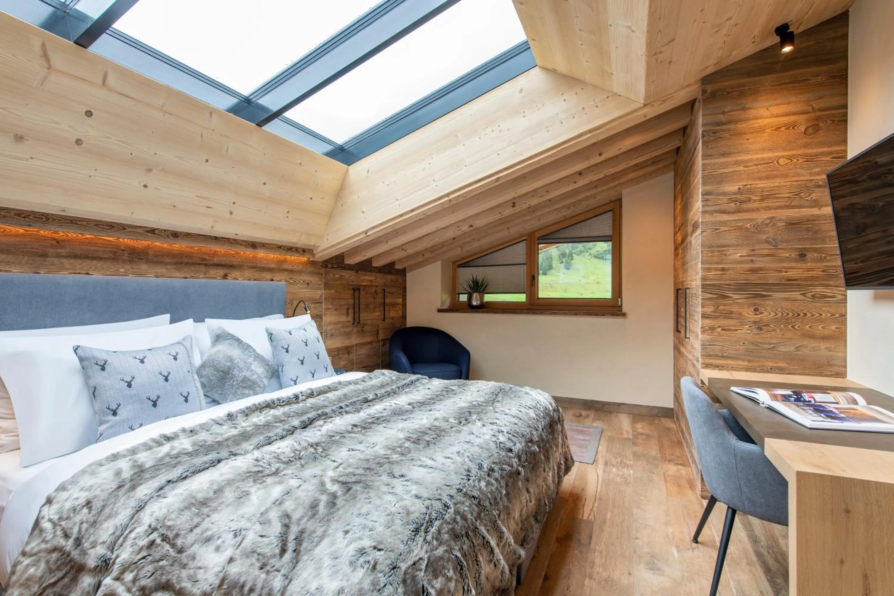 Bed in Brunnenhof Luxury Apartments