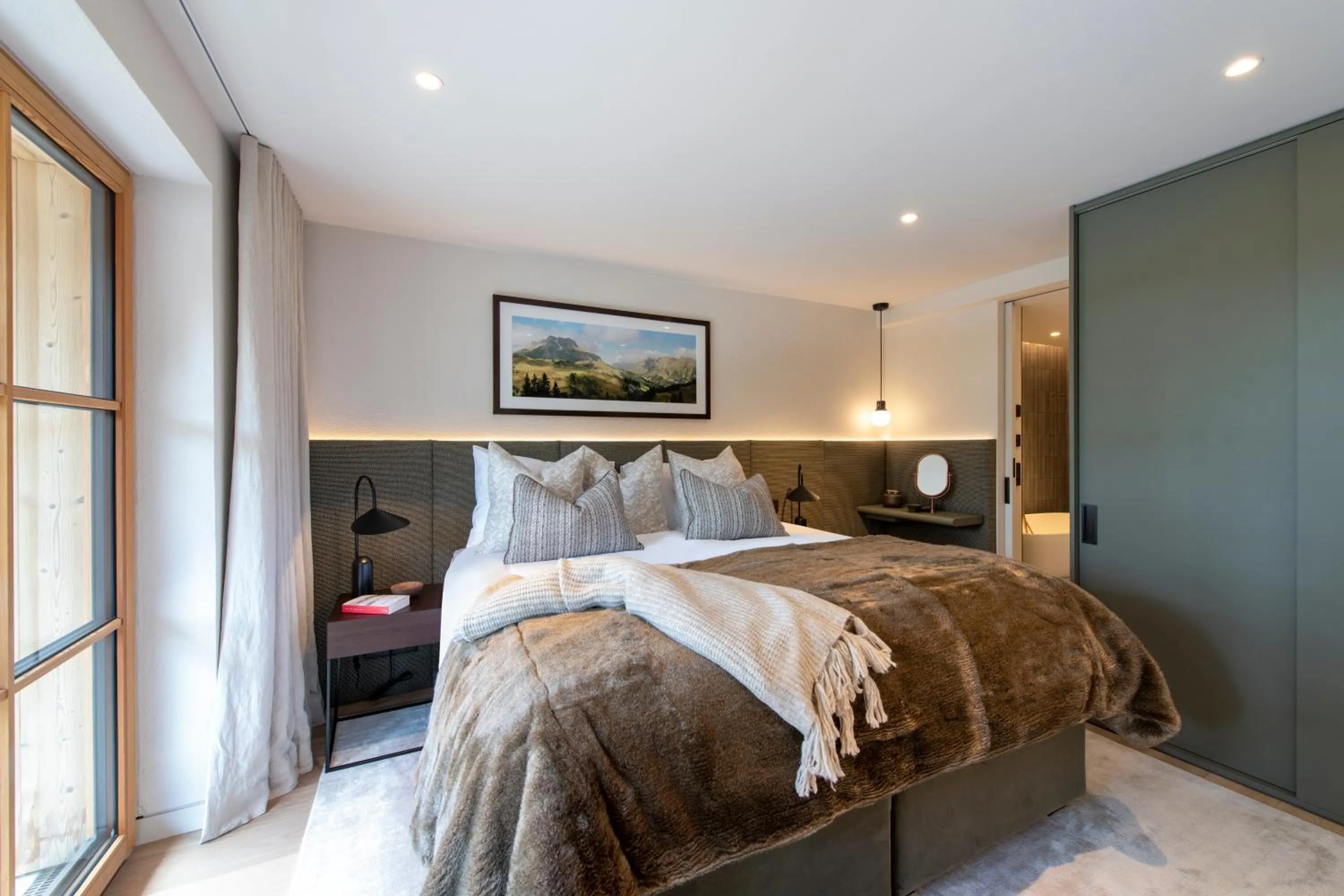 Bed in Brunnenhof Luxury Apartments