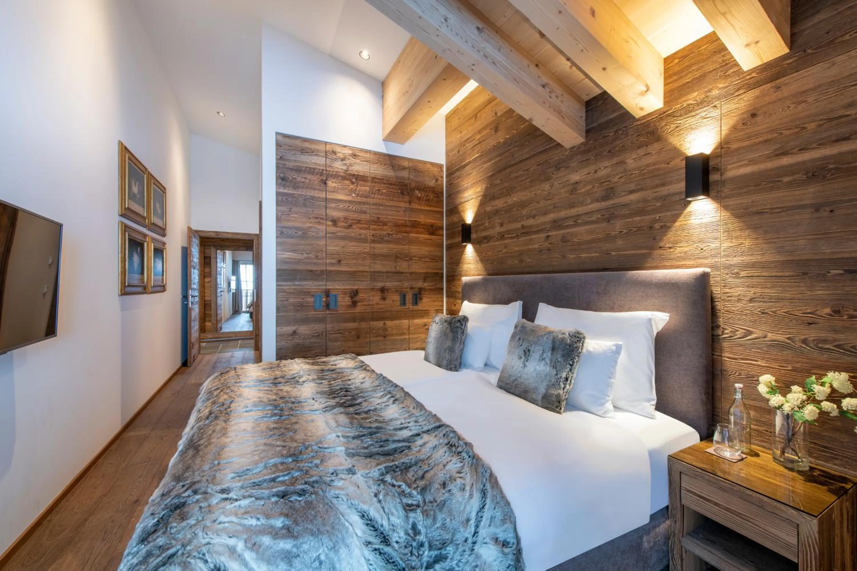 Bed in Brunnenhof Luxury Apartments