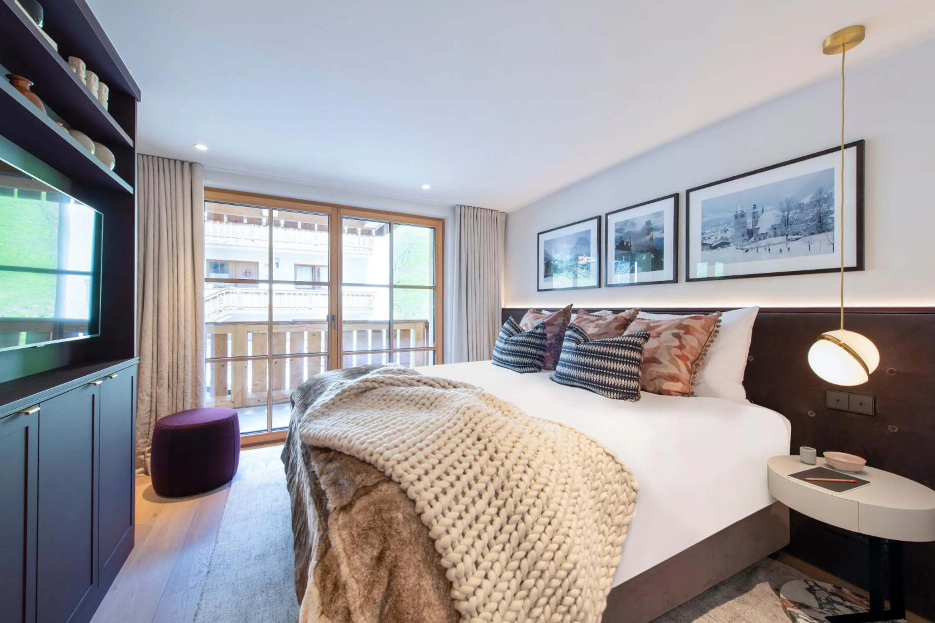 Bed in Brunnenhof Luxury Apartments