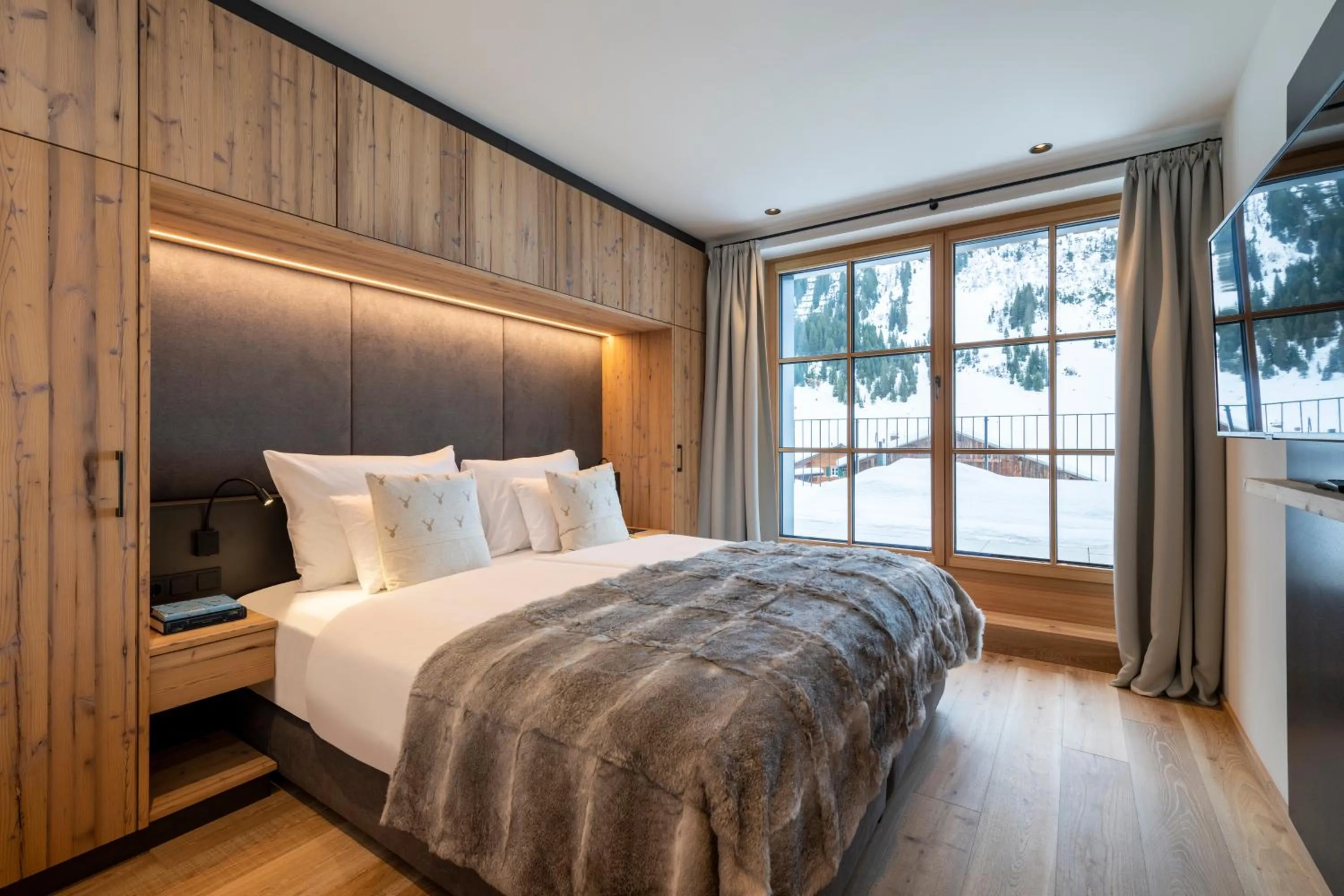 Bed in Brunnenhof Luxury Apartments