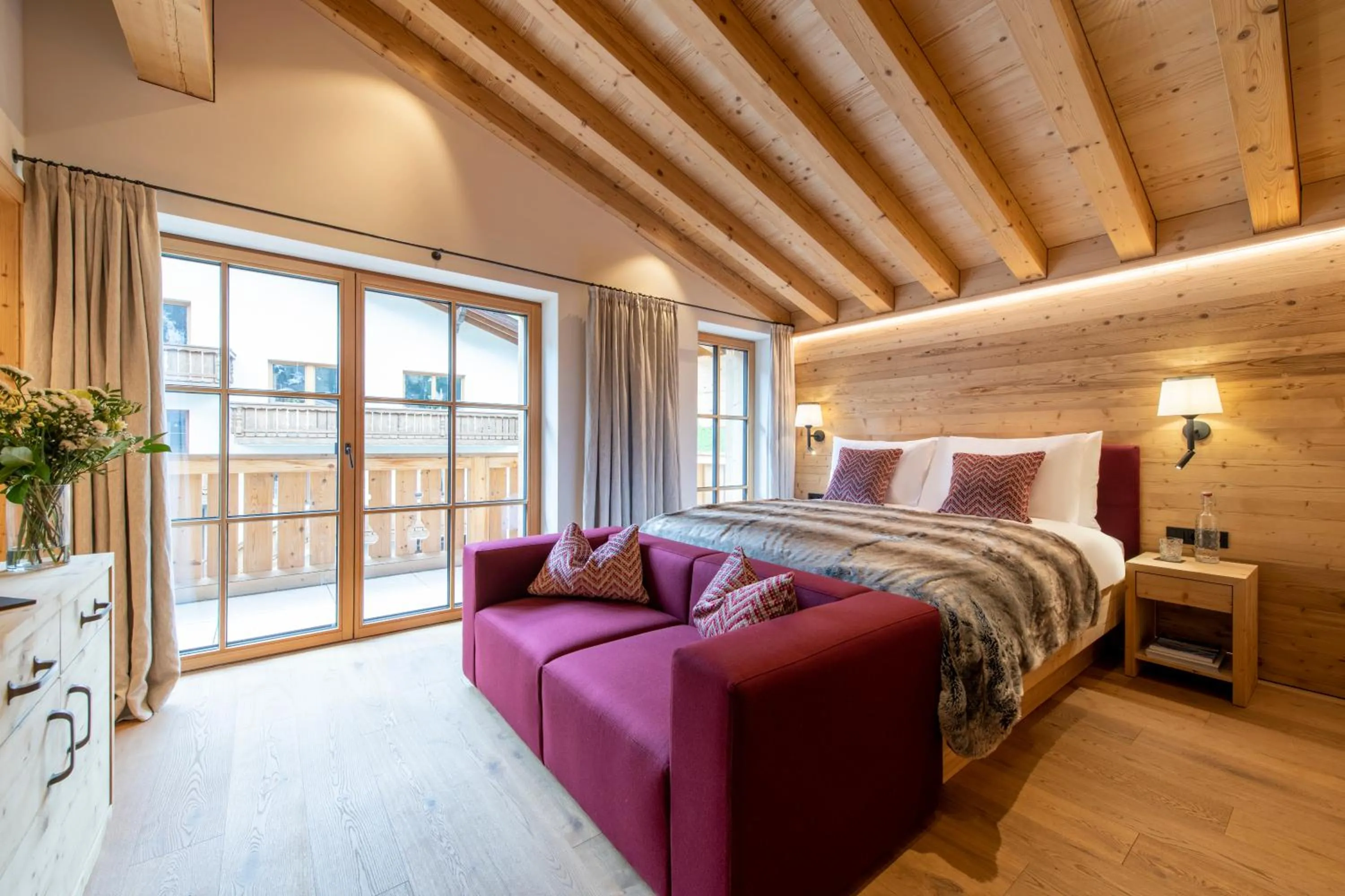 Bed in Brunnenhof Luxury Apartments