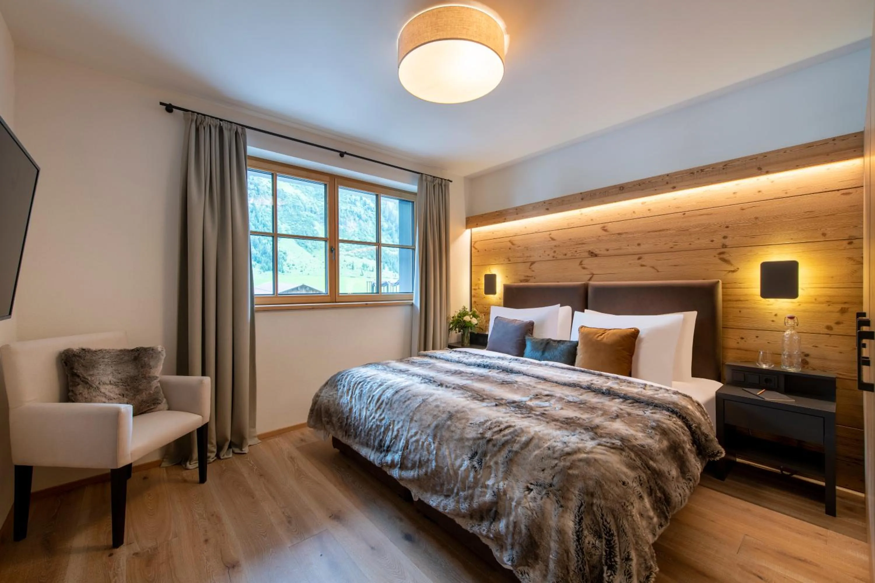 Bed in Brunnenhof Luxury Apartments