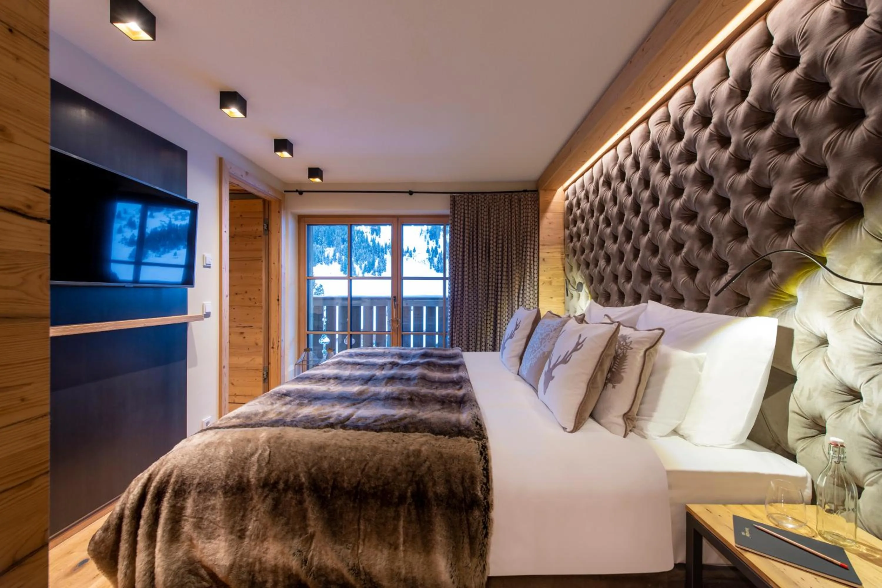 Bed in Brunnenhof Luxury Apartments