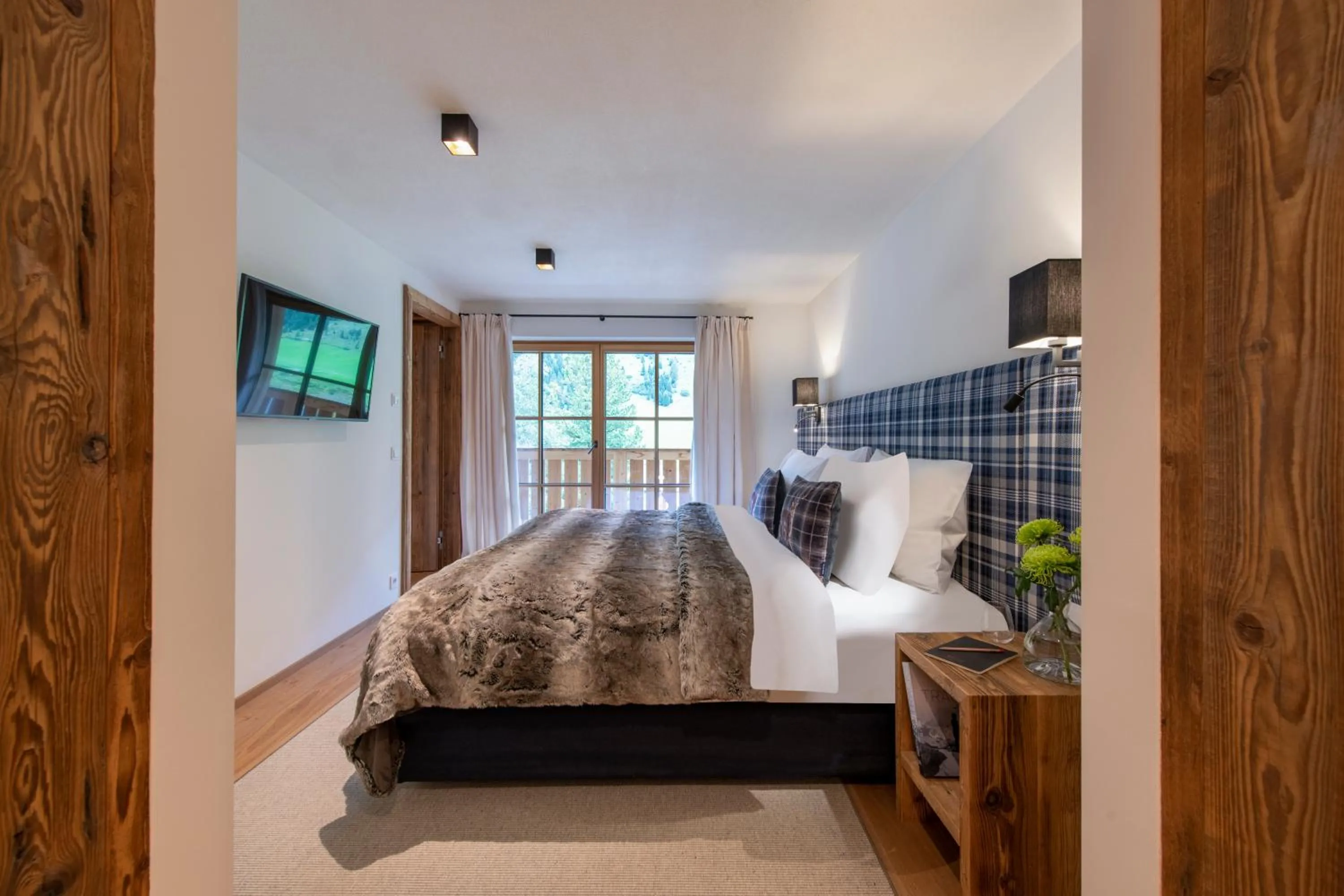 Bed in Brunnenhof Luxury Apartments