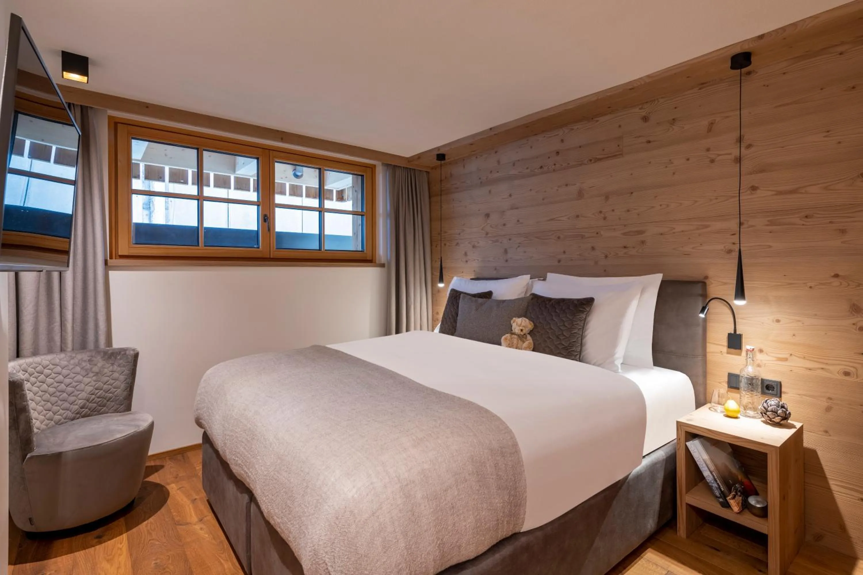 Bed in Brunnenhof Luxury Apartments