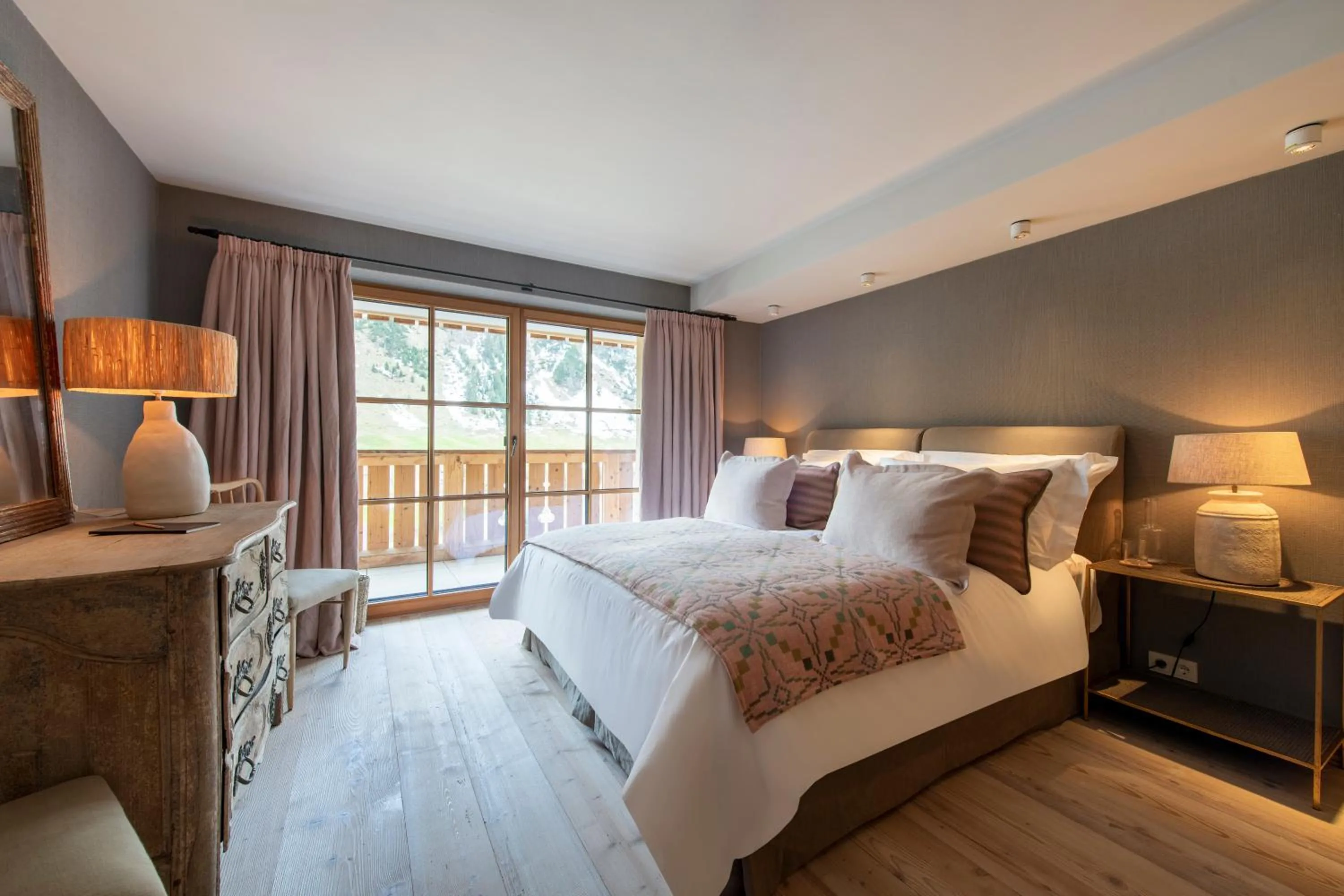Bed in Brunnenhof Luxury Apartments