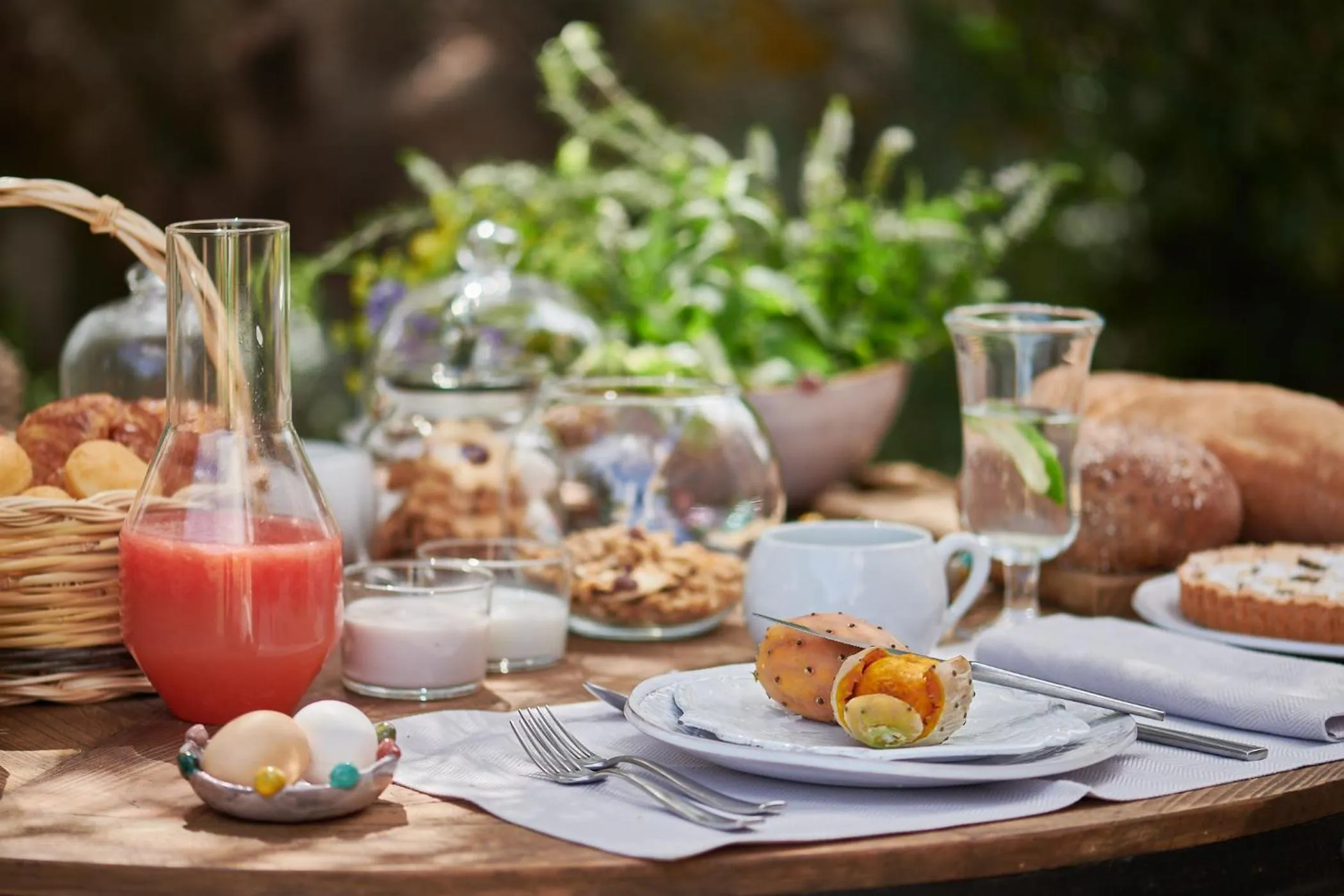 Food and drinks in Cascioni Eco Retreat