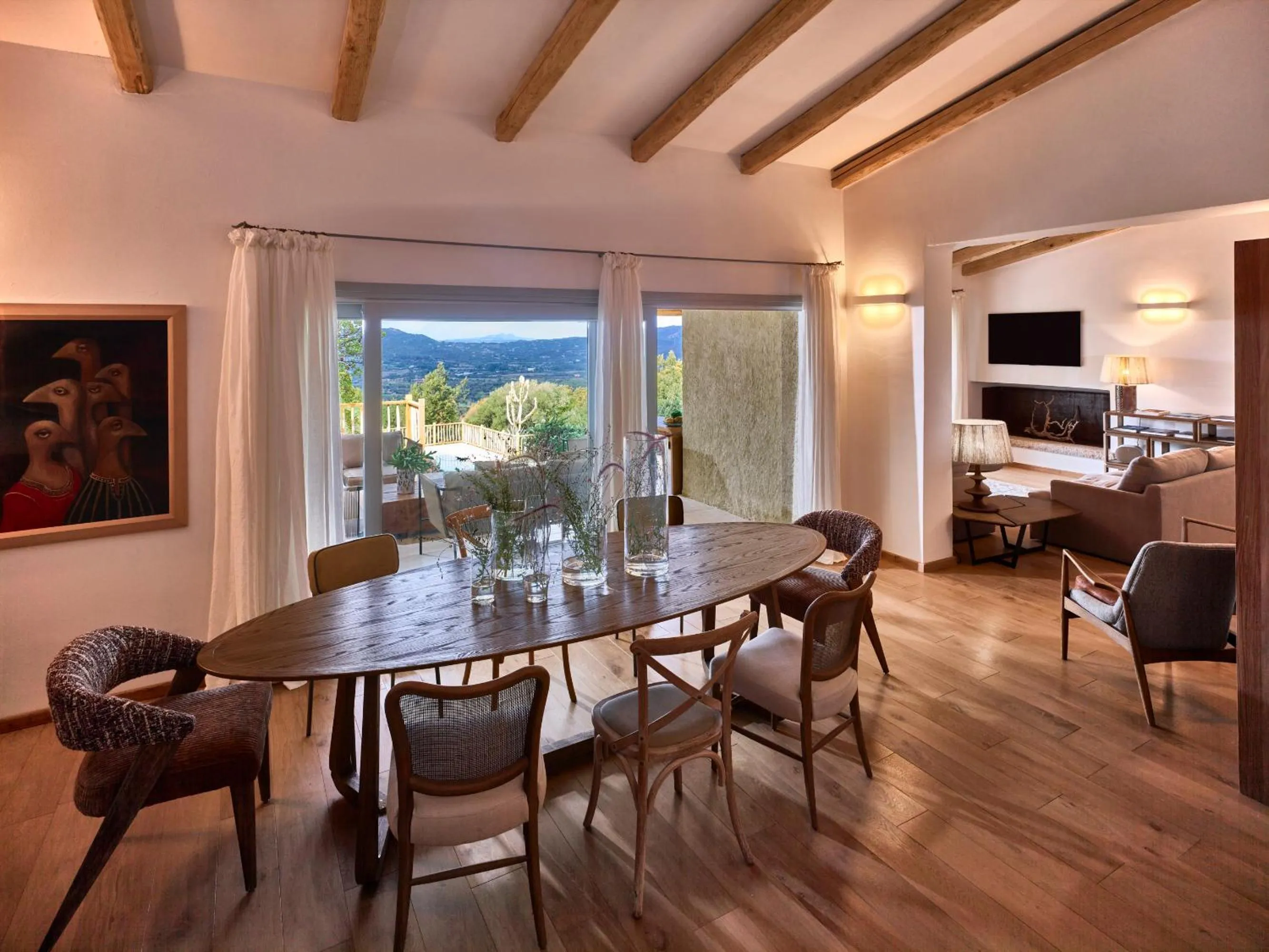 Seating area in Cascioni Eco Retreat