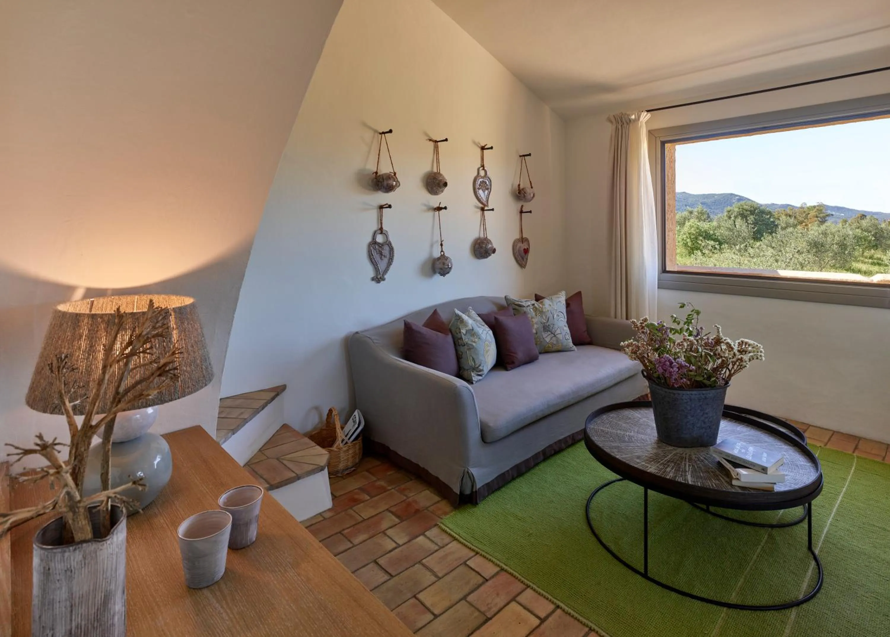 Living room in Cascioni Eco Retreat