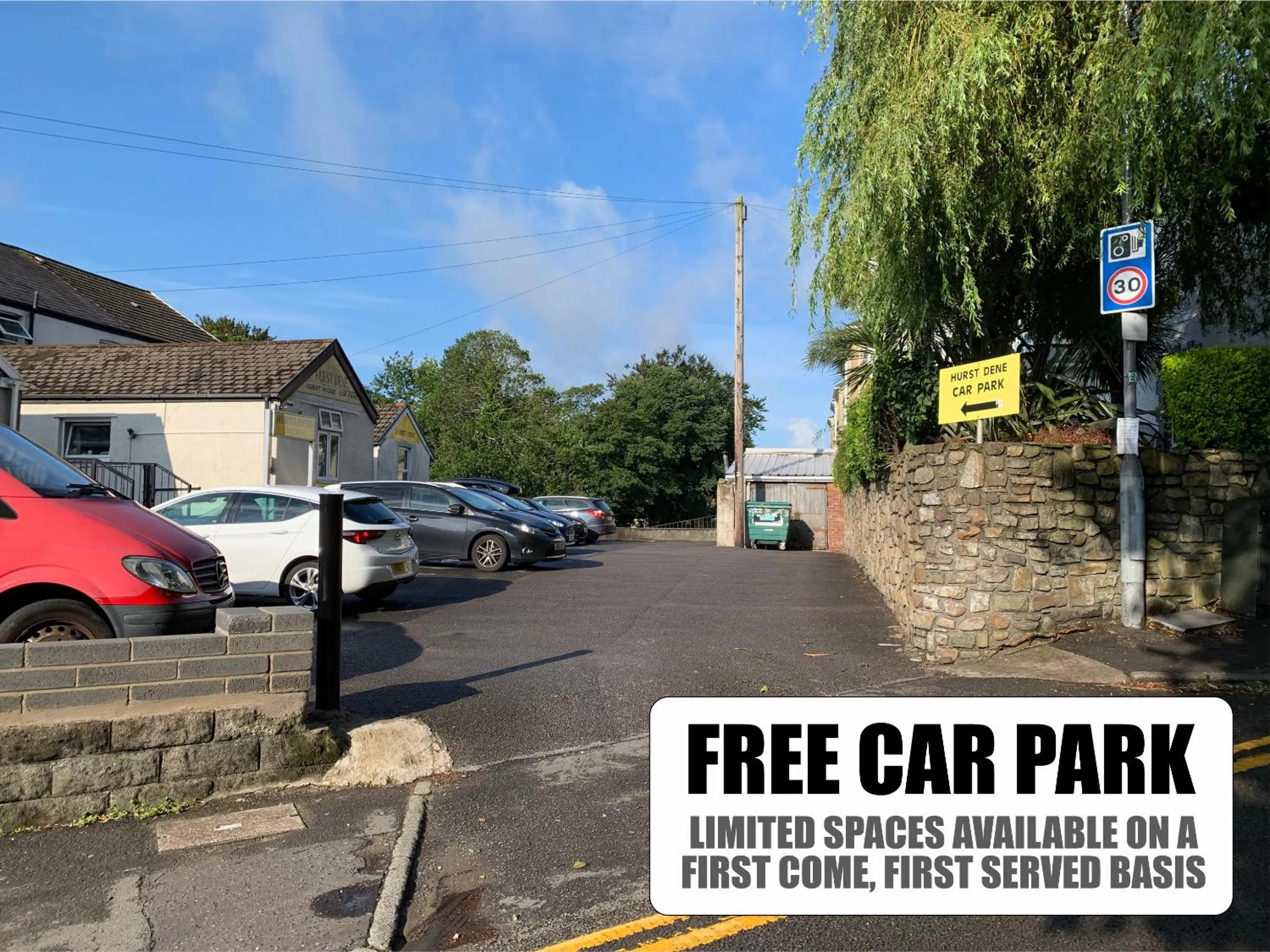 Parking in Hurst Dene Aparthotel