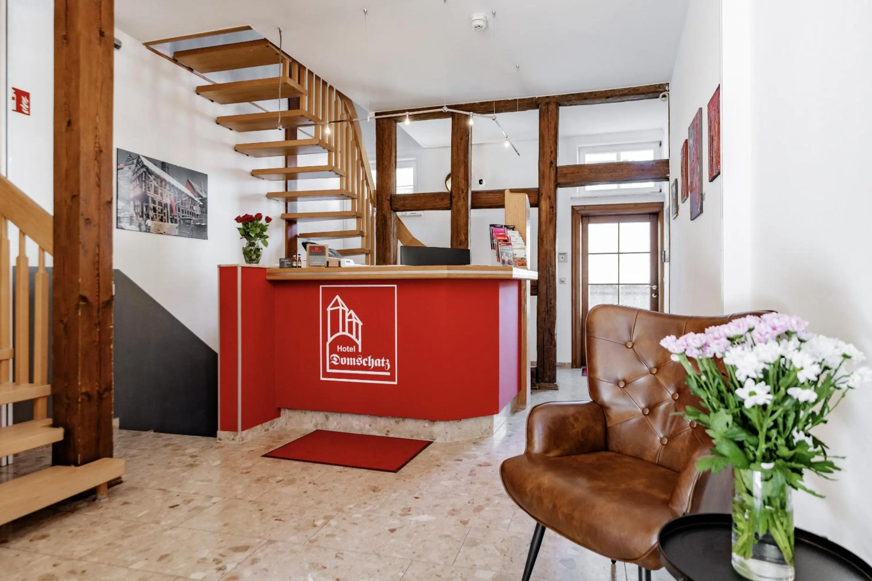 Lobby or reception in Hotel Domschatz