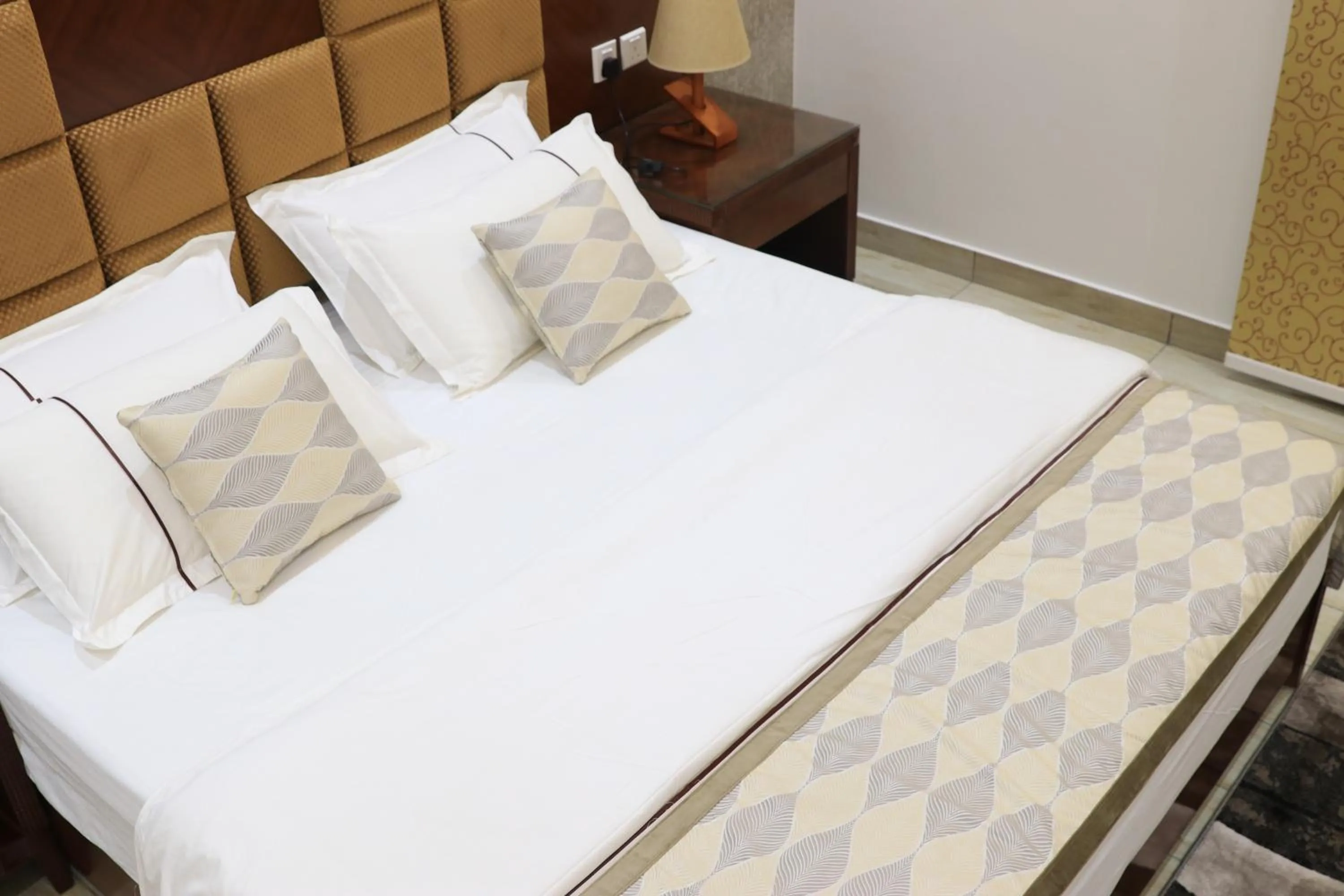 Bed in فندق درة الرؤية