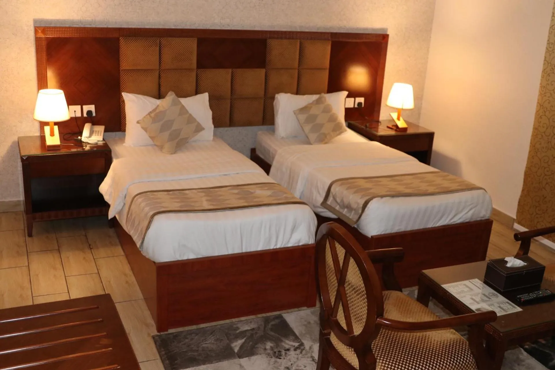 Bed in فندق درة الرؤية