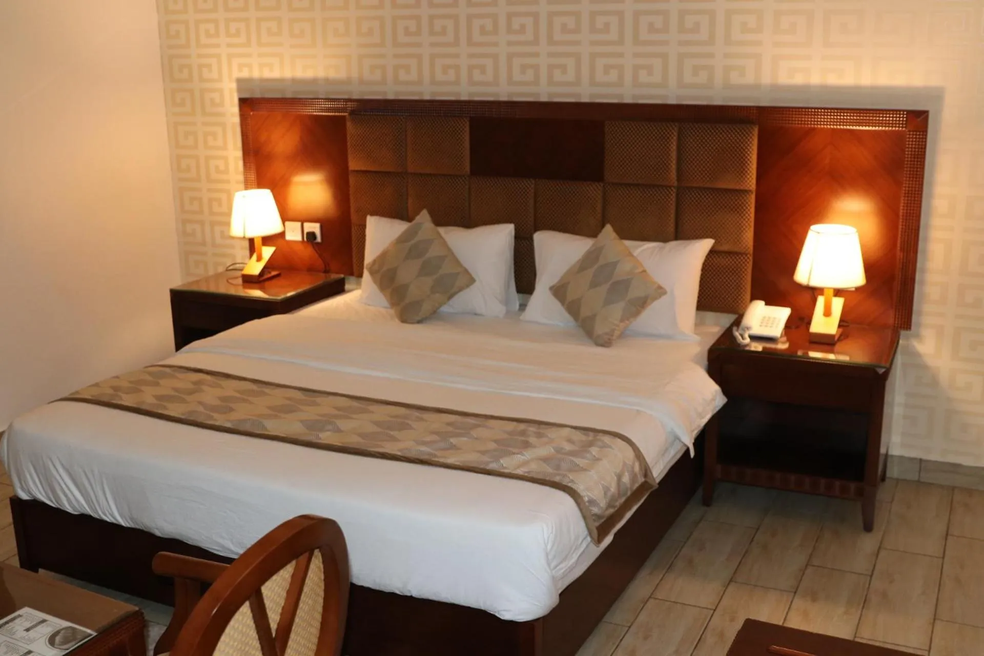 Bed in فندق درة الرؤية