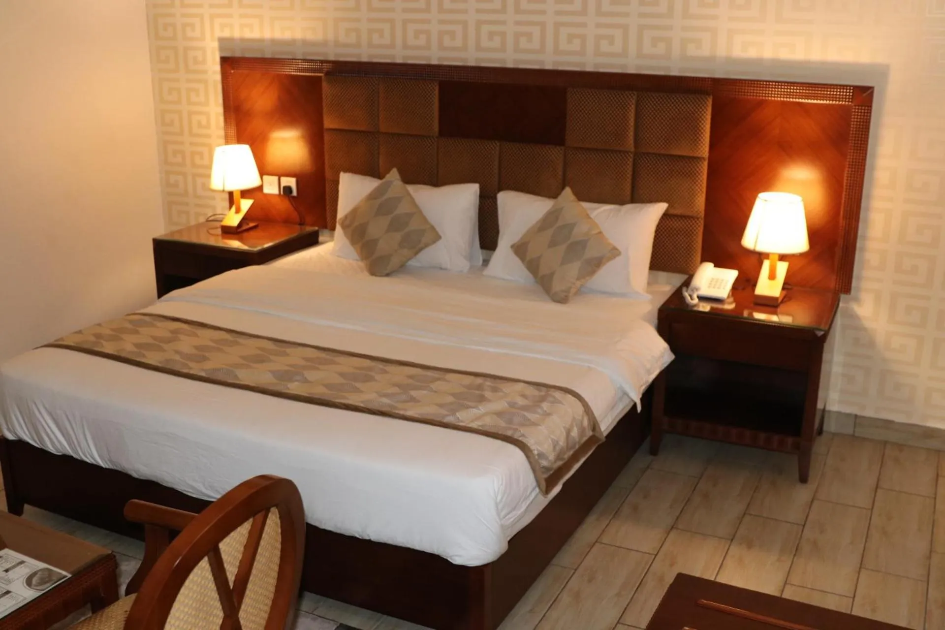 Bed in فندق درة الرؤية