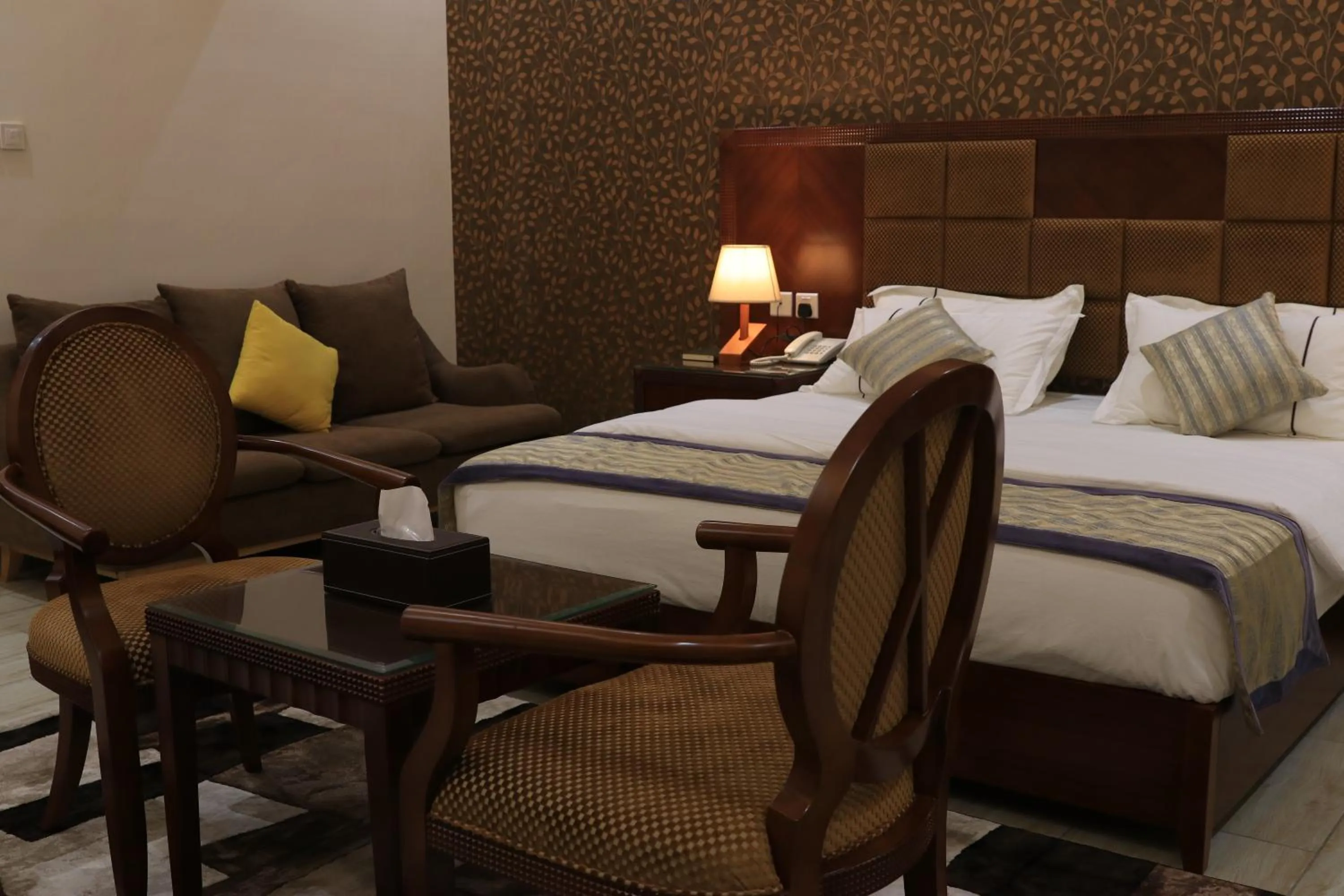 Bed in فندق درة الرؤية