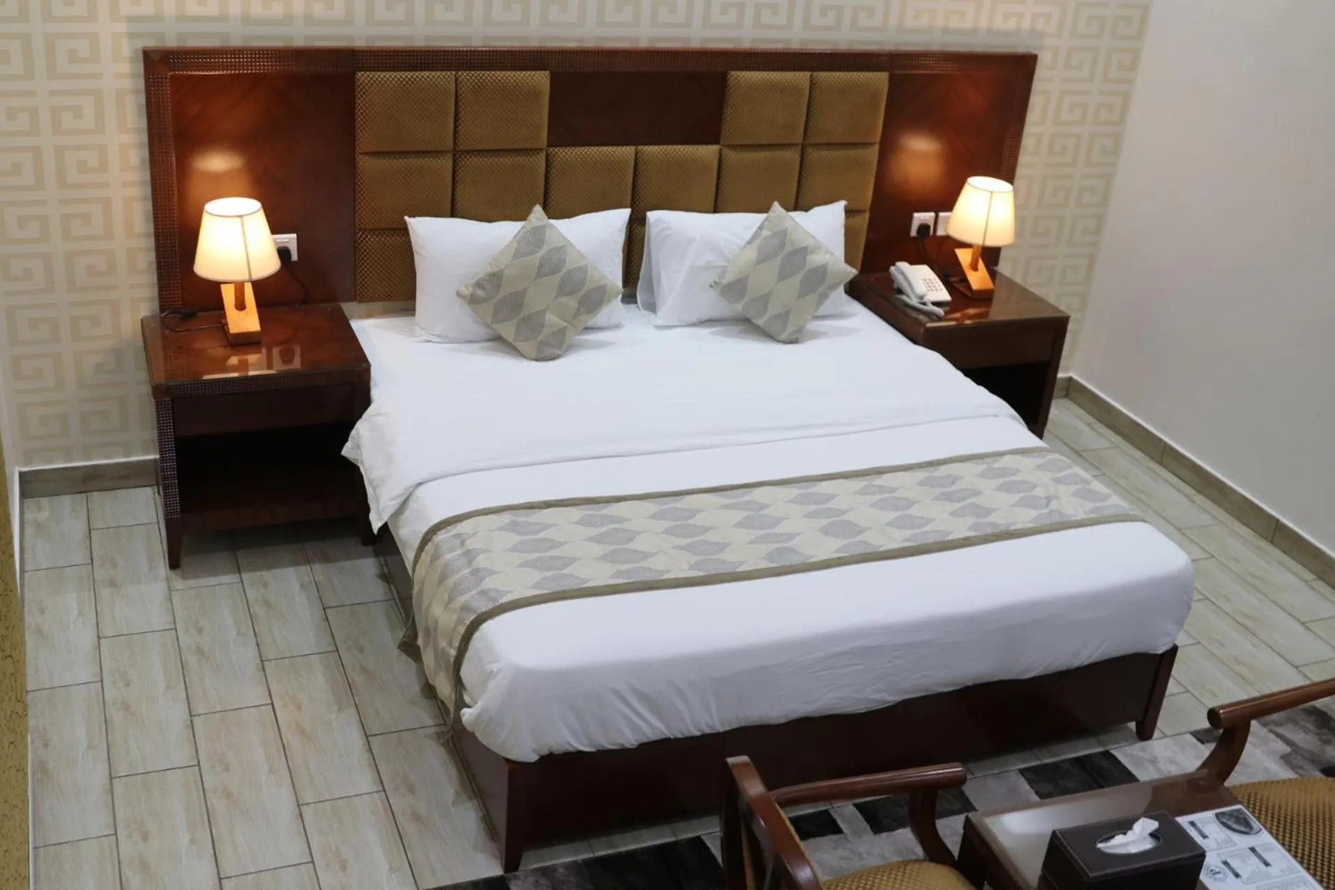 Bed in فندق درة الرؤية