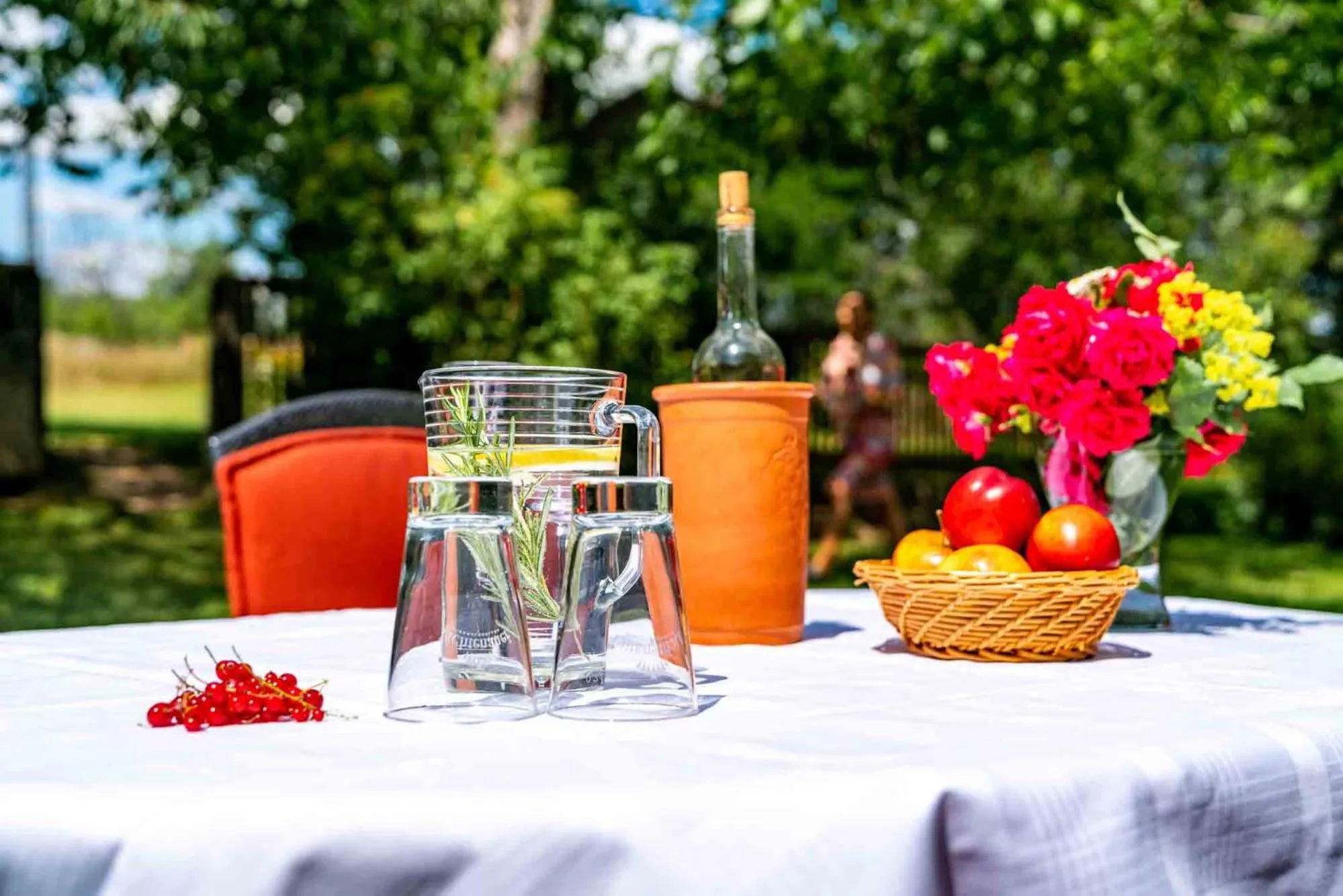 Garden in Landhotel Gut Wildberg mit Sauna