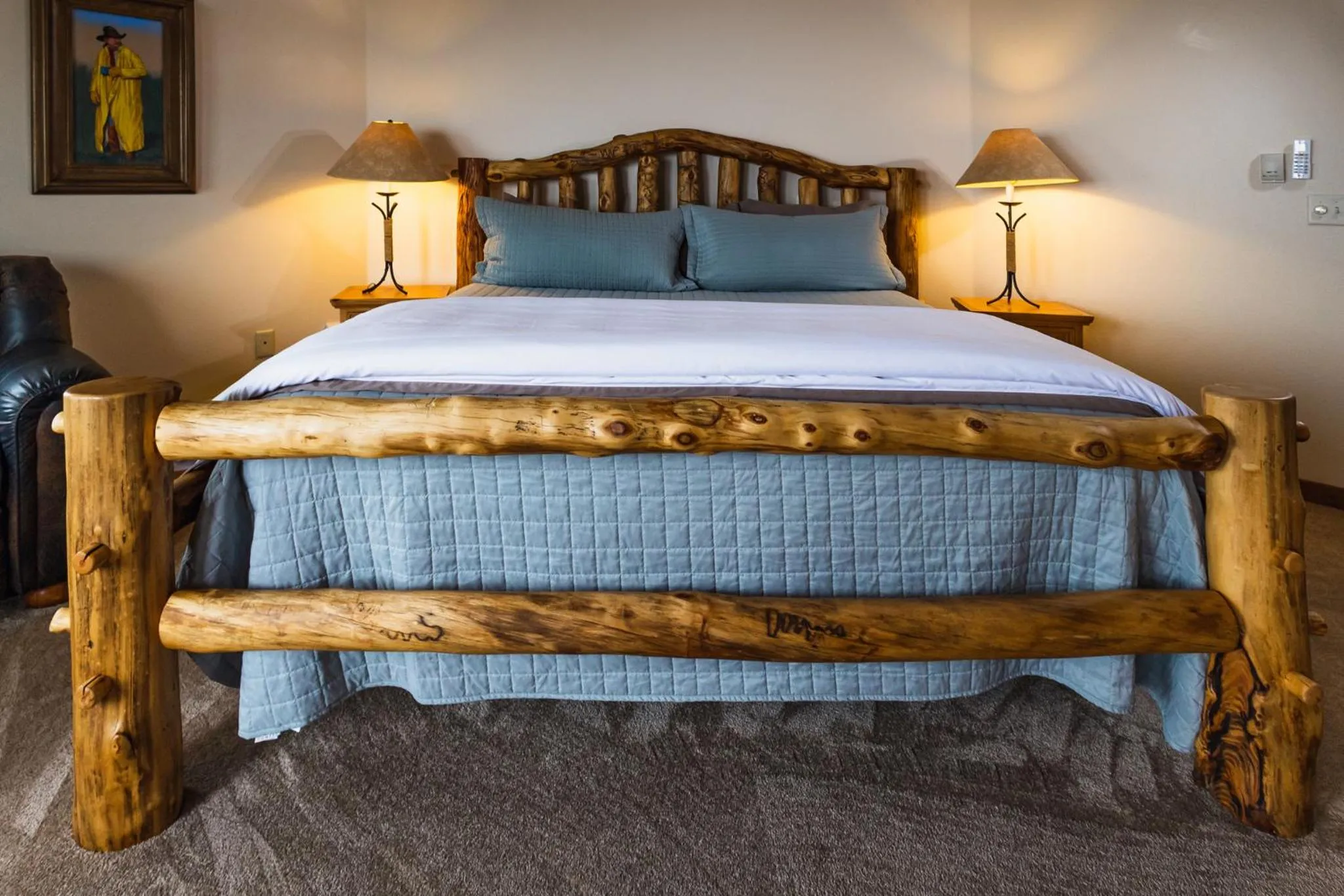 Bed in Taharaa Mountain Lodge