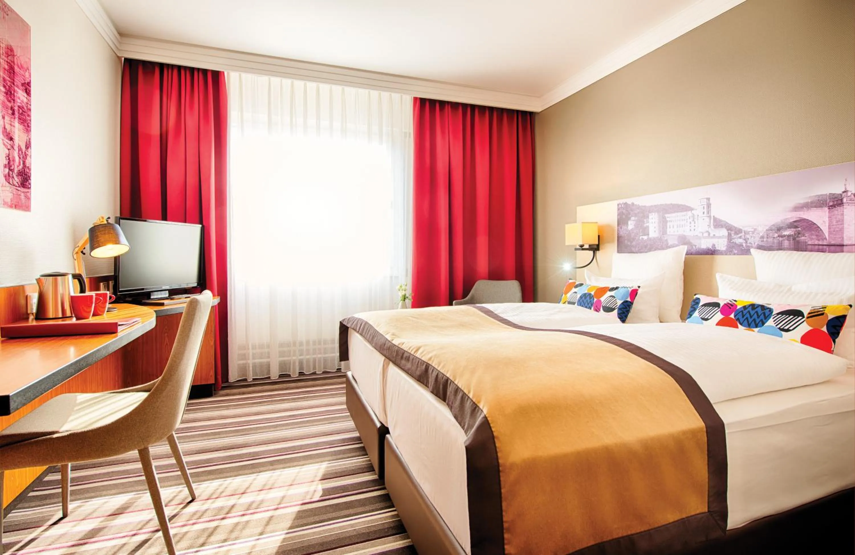 Bedroom, Bed in Leonardo Hotel Heidelberg