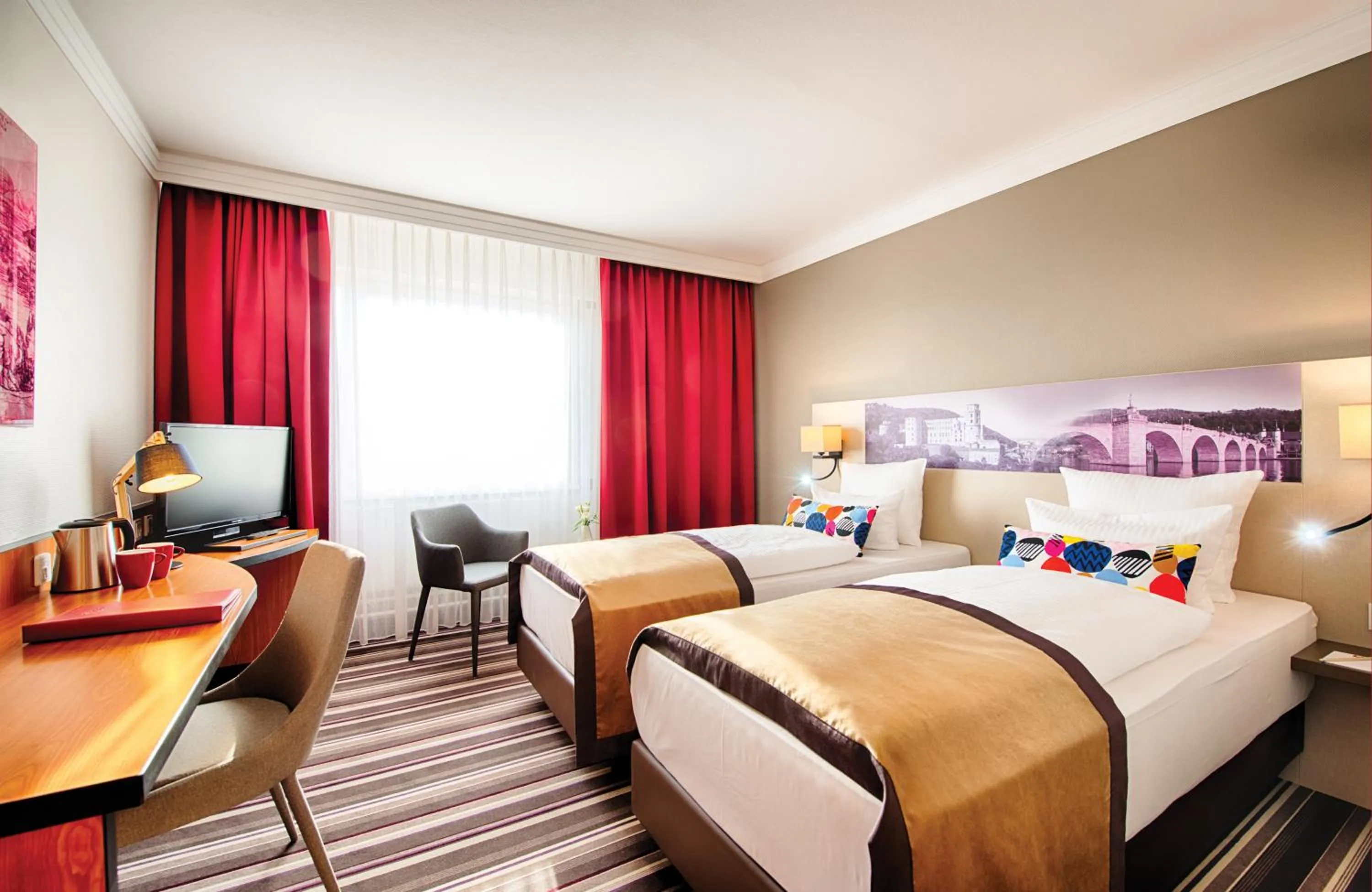 Bedroom, Bed in Leonardo Hotel Heidelberg