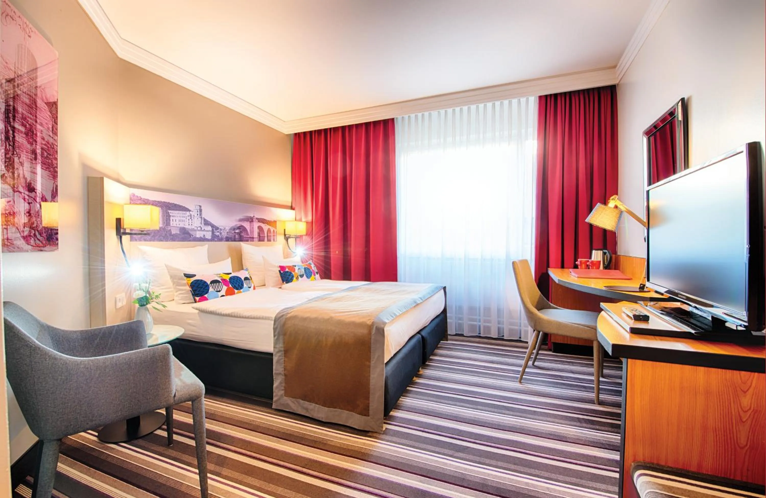 Bedroom, Bed in Leonardo Hotel Heidelberg