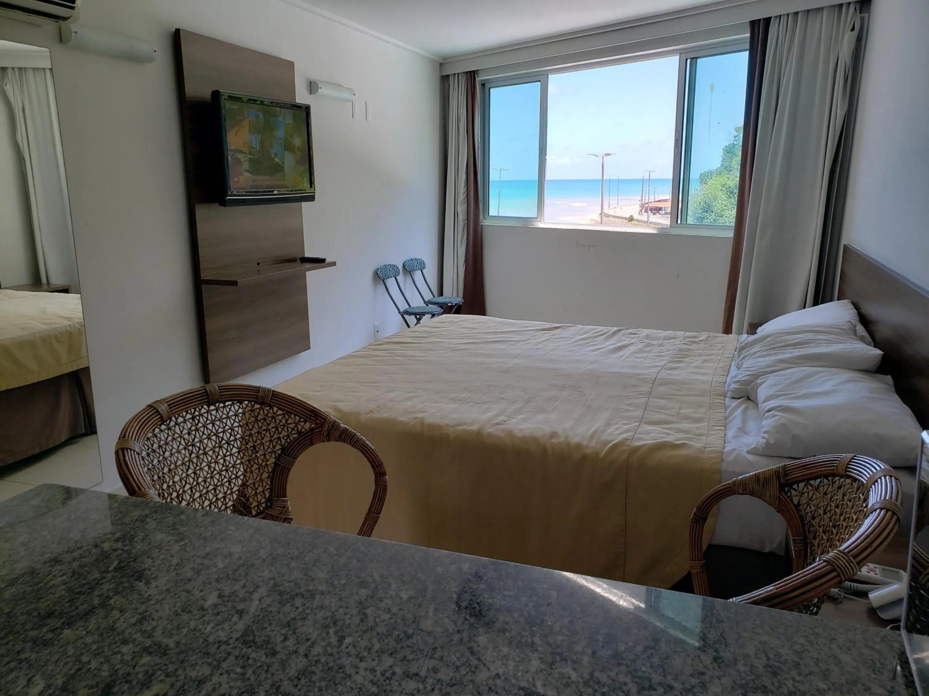 Bed in Flet Beira-mar, Blue Sucet