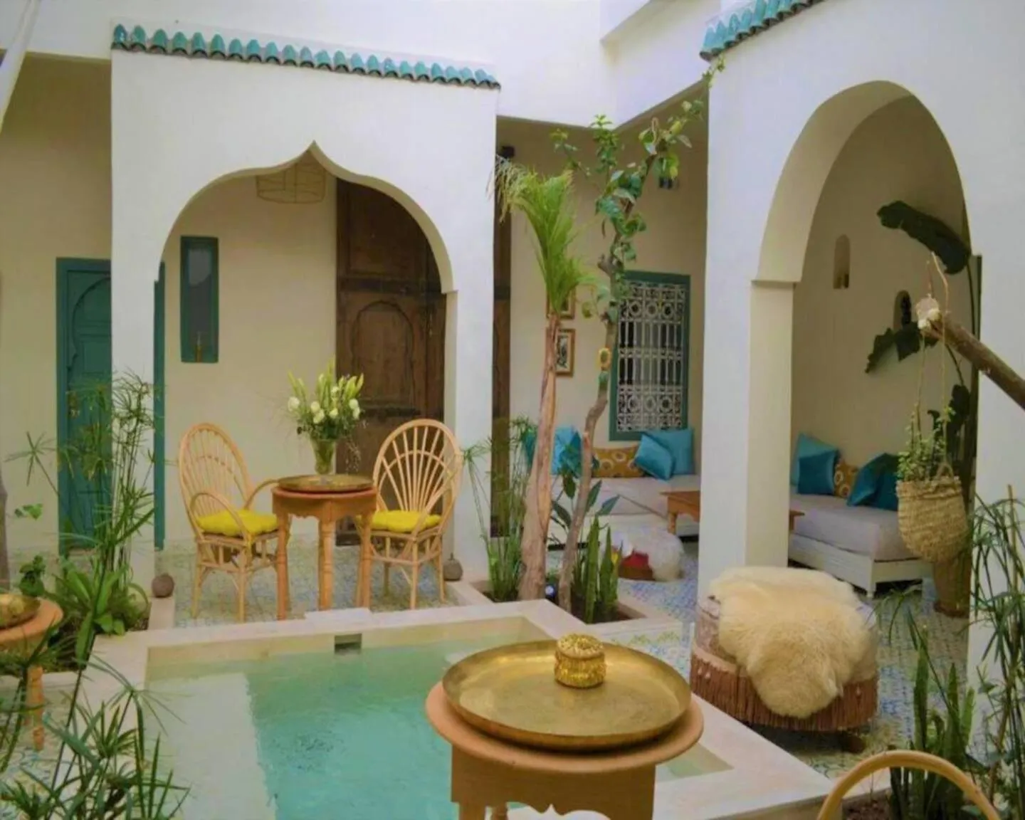 Patio in Riad NaaNaa Bed & Breakfast